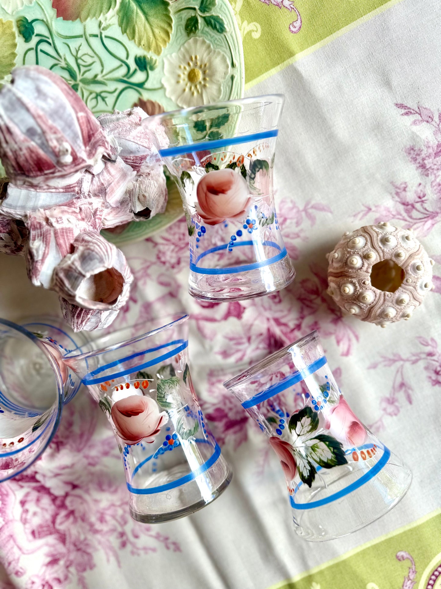 Verres émaillés XIX ème