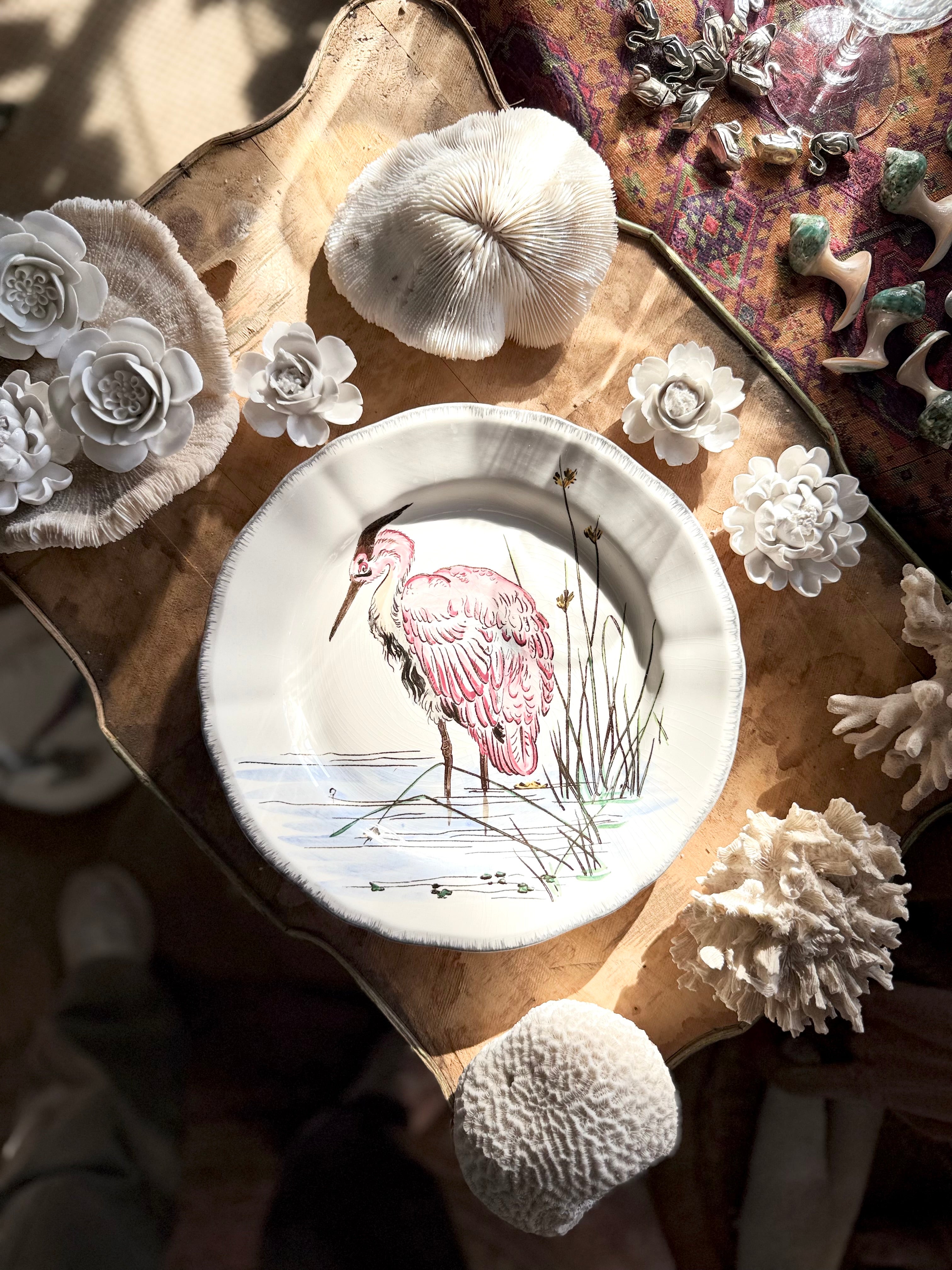 N: 11. assiette de collection « Les grands oiseaux » de Gien - Le boudoir luxe de Solenn