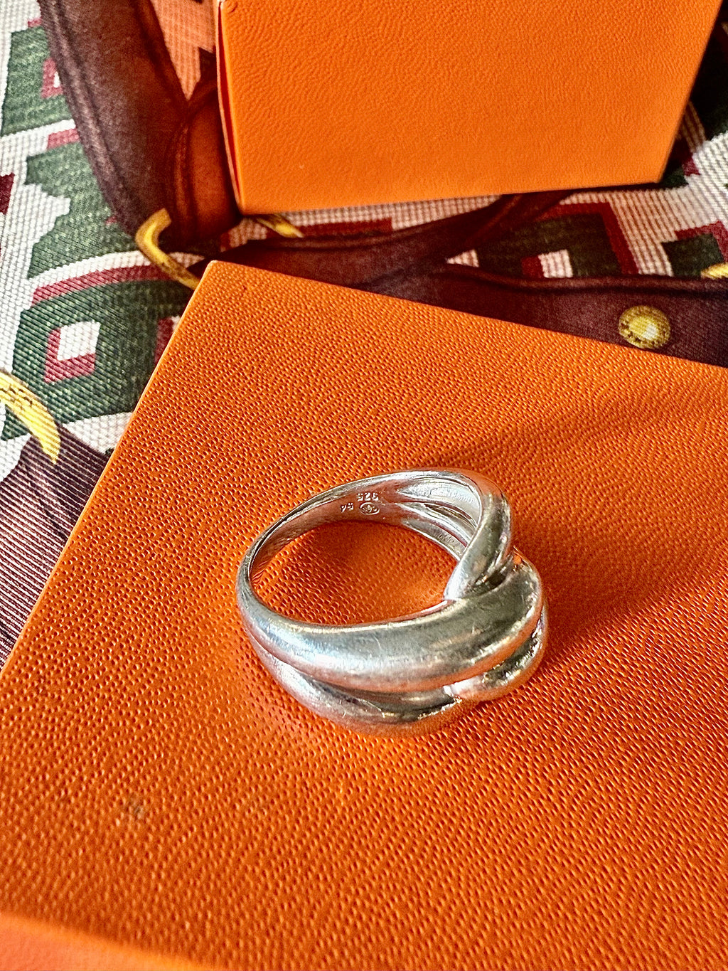 Bague noeud en argent - Le boudoir luxe de Solenn