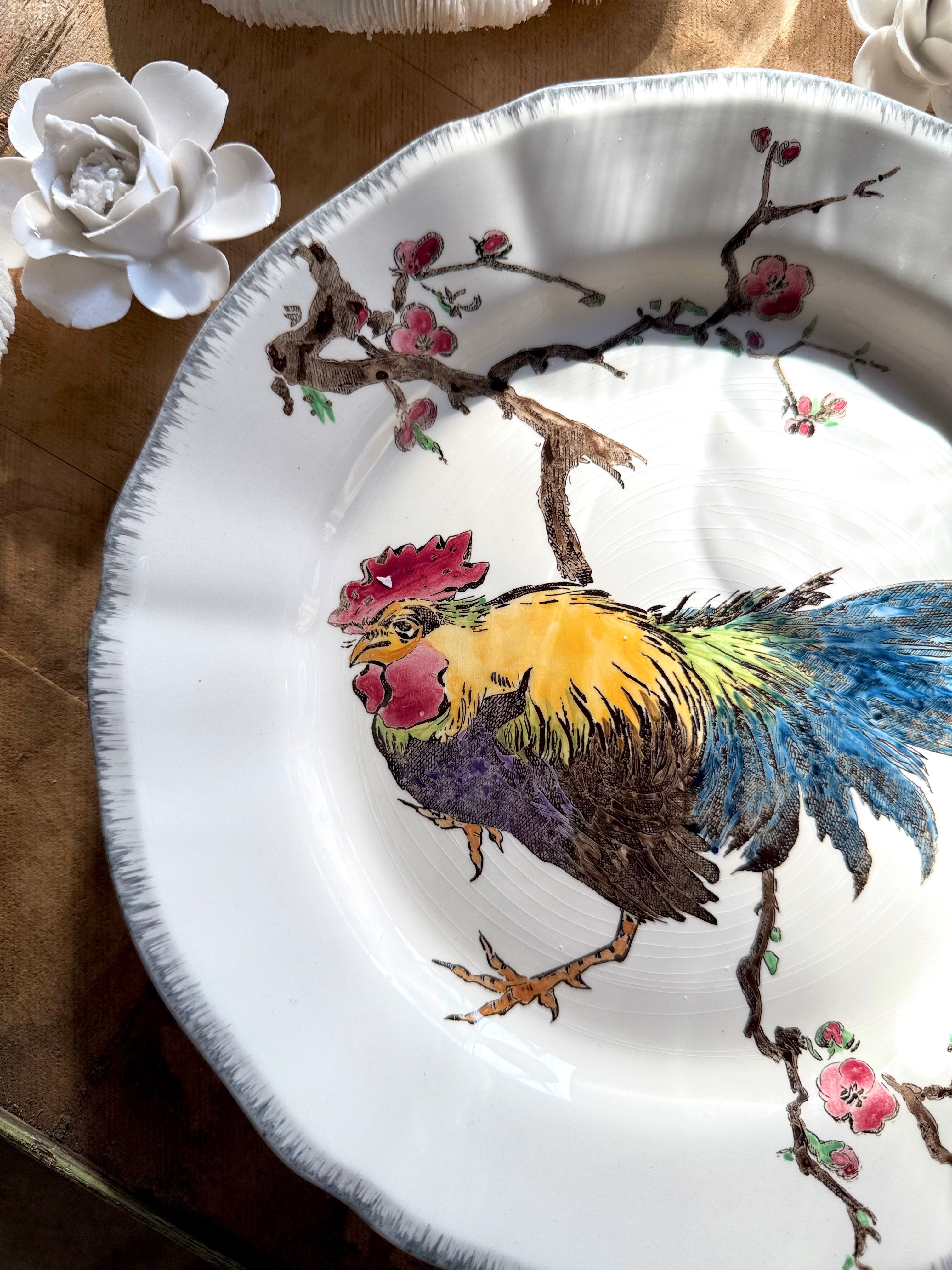 N.9 : assiette collection « les grands oiseaux » de Gien - Le boudoir luxe de Solenn