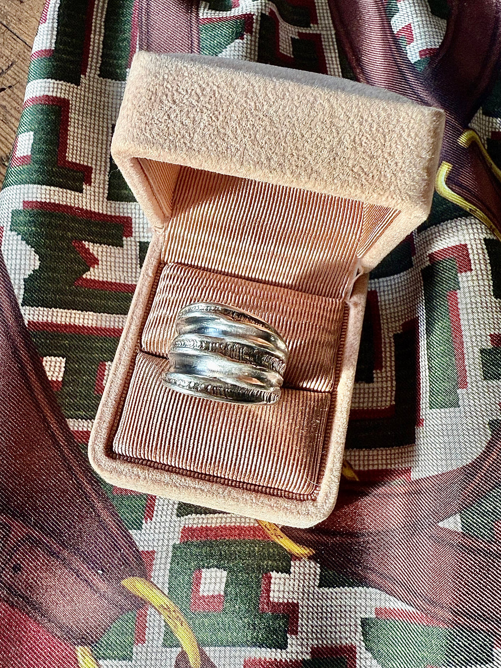 Bague asymétrique en argent - Le boudoir luxe de Solenn