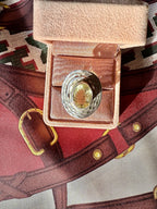 Bague en argent et citrine - Le boudoir luxe de Solenn