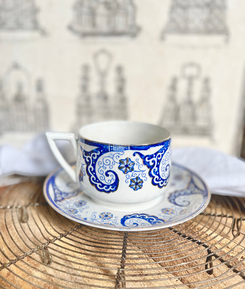 2 sets de Tasses Sarreguemines, « Sparte ». - Le boudoir luxe de Solenn