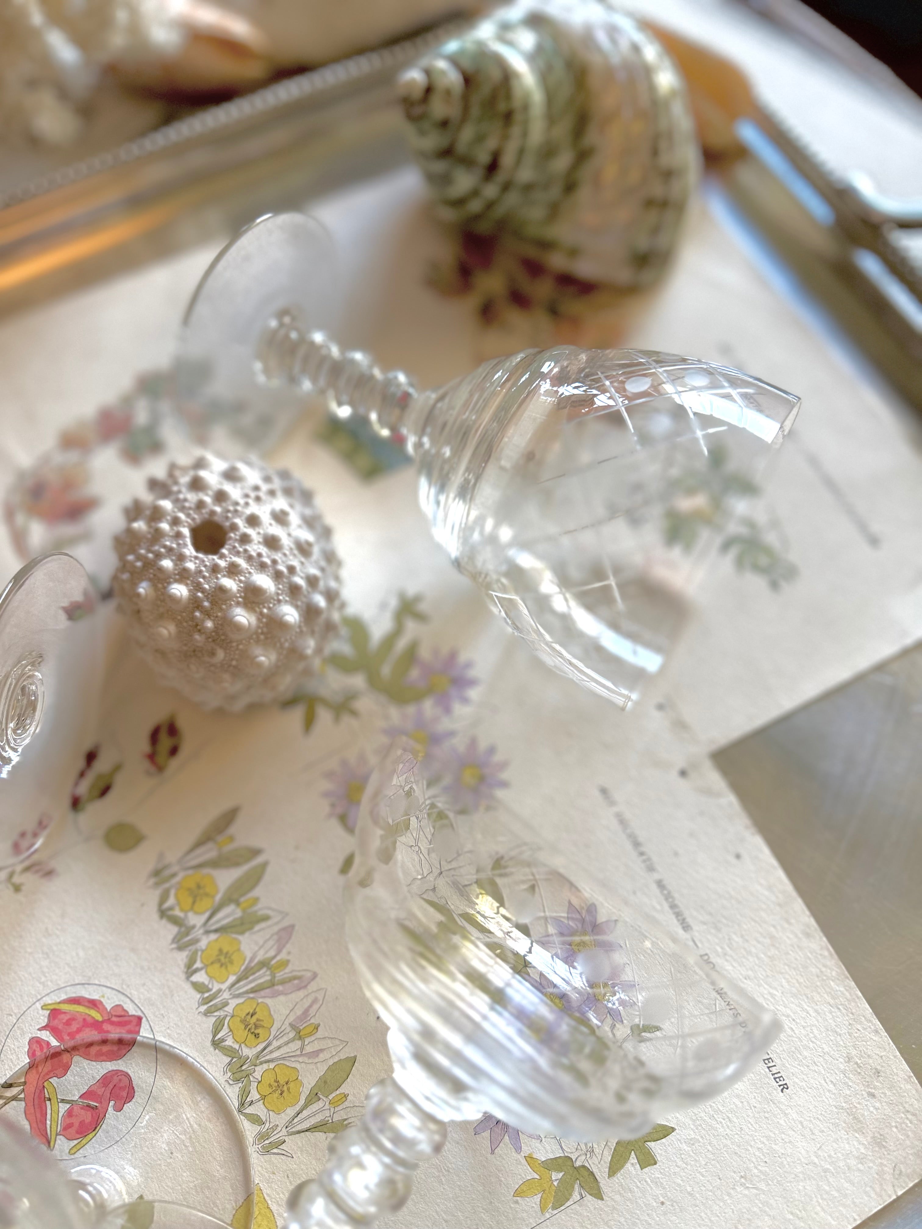 Service art déco en cristal ciselé