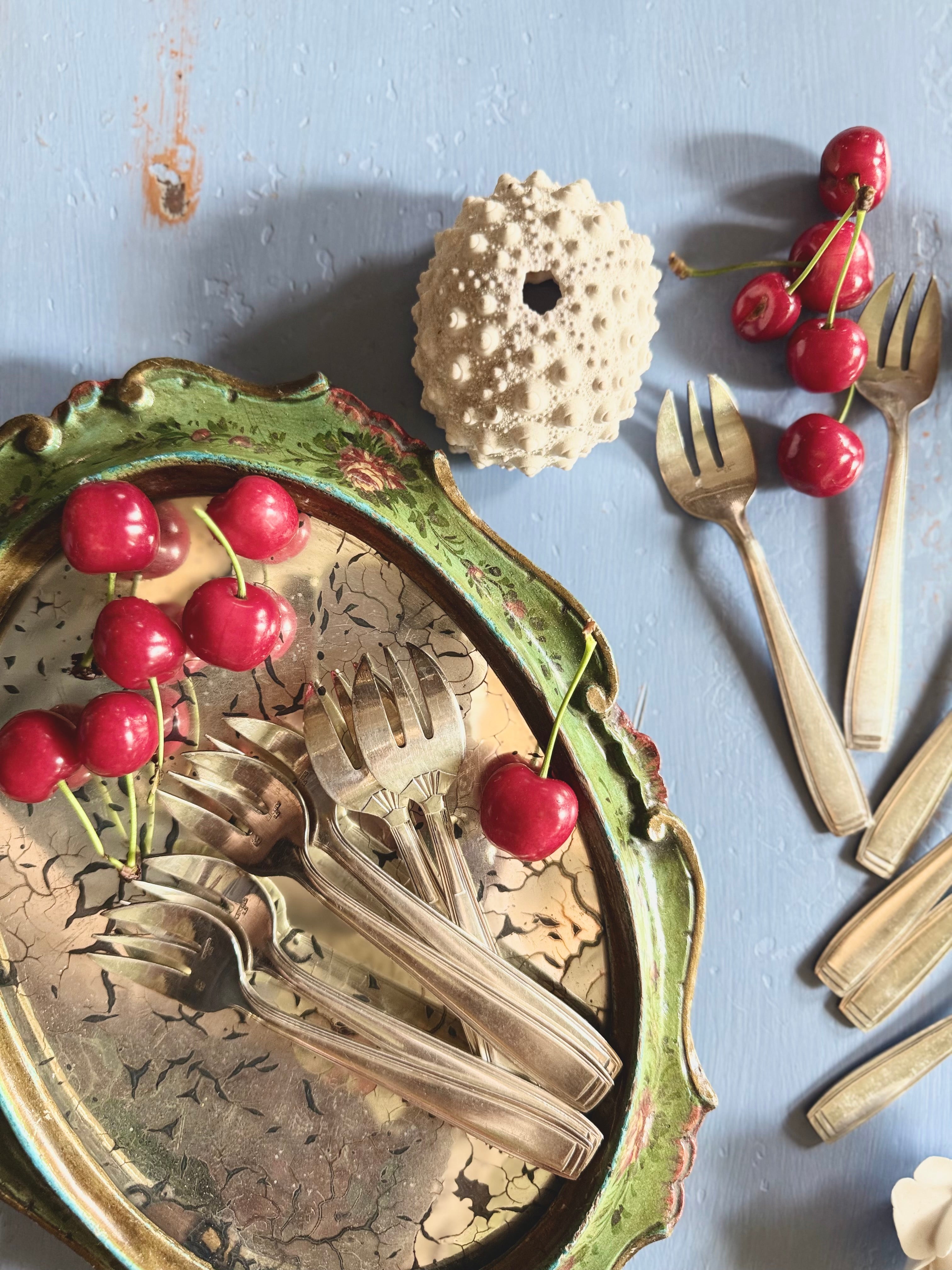 12 fourchettes à huîtres Ercuis