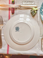 Assiettes plates Marie-Louise, terre de fer