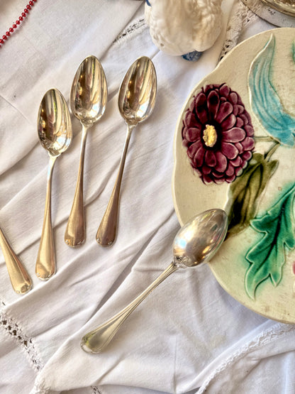 Cuillères à dessert Christofle, modèle « Japon »