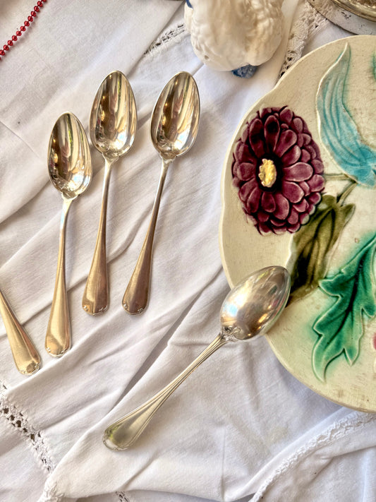 Cuillères à dessert Christofle, modèle « Japon »