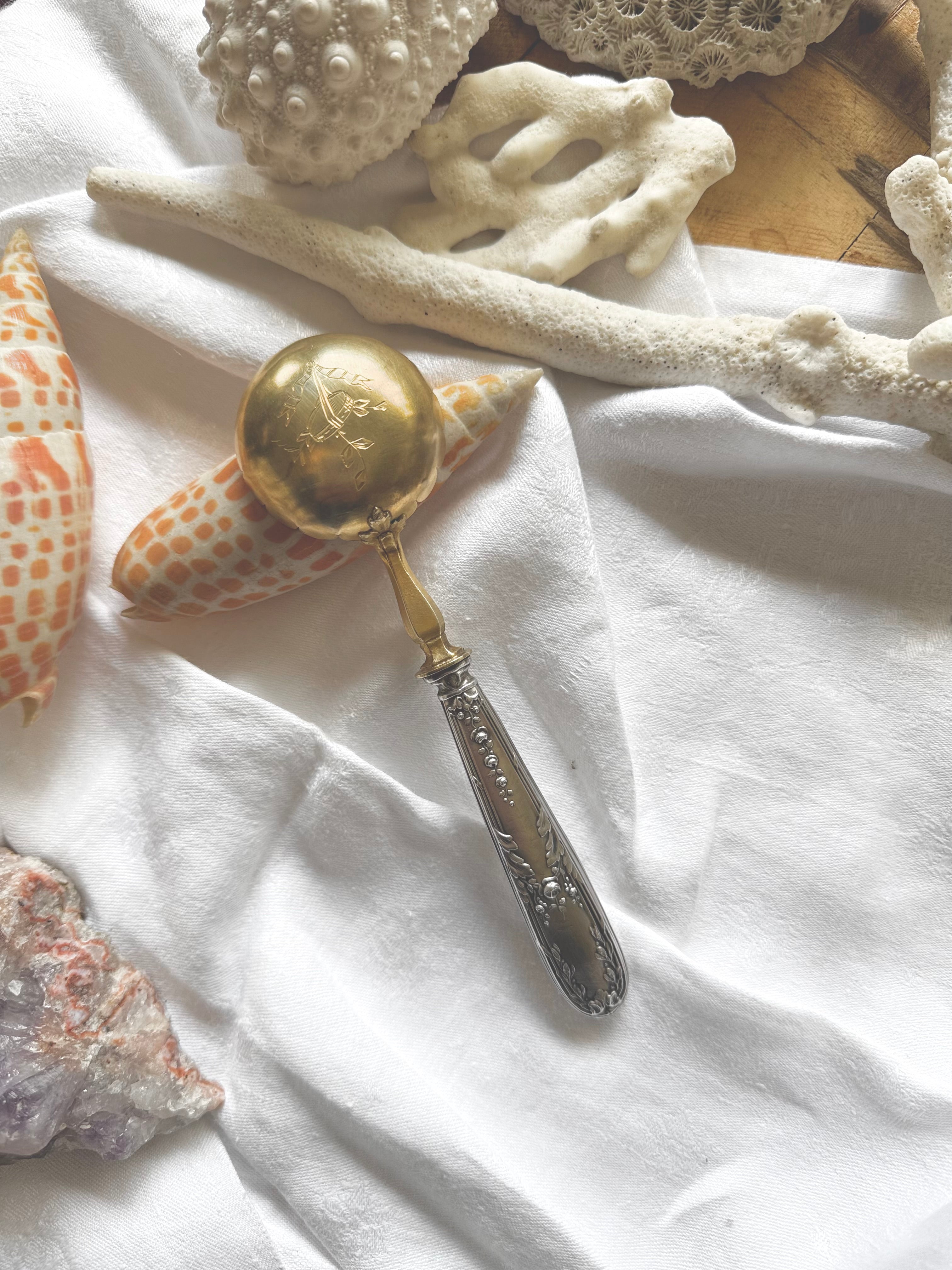 Cuillère à sucre vermeil et argent - Le boudoir luxe de Solenn