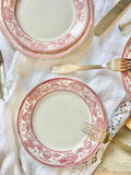 Assiettes creuses rose en terre de fer - Le boudoir luxe de Solenn