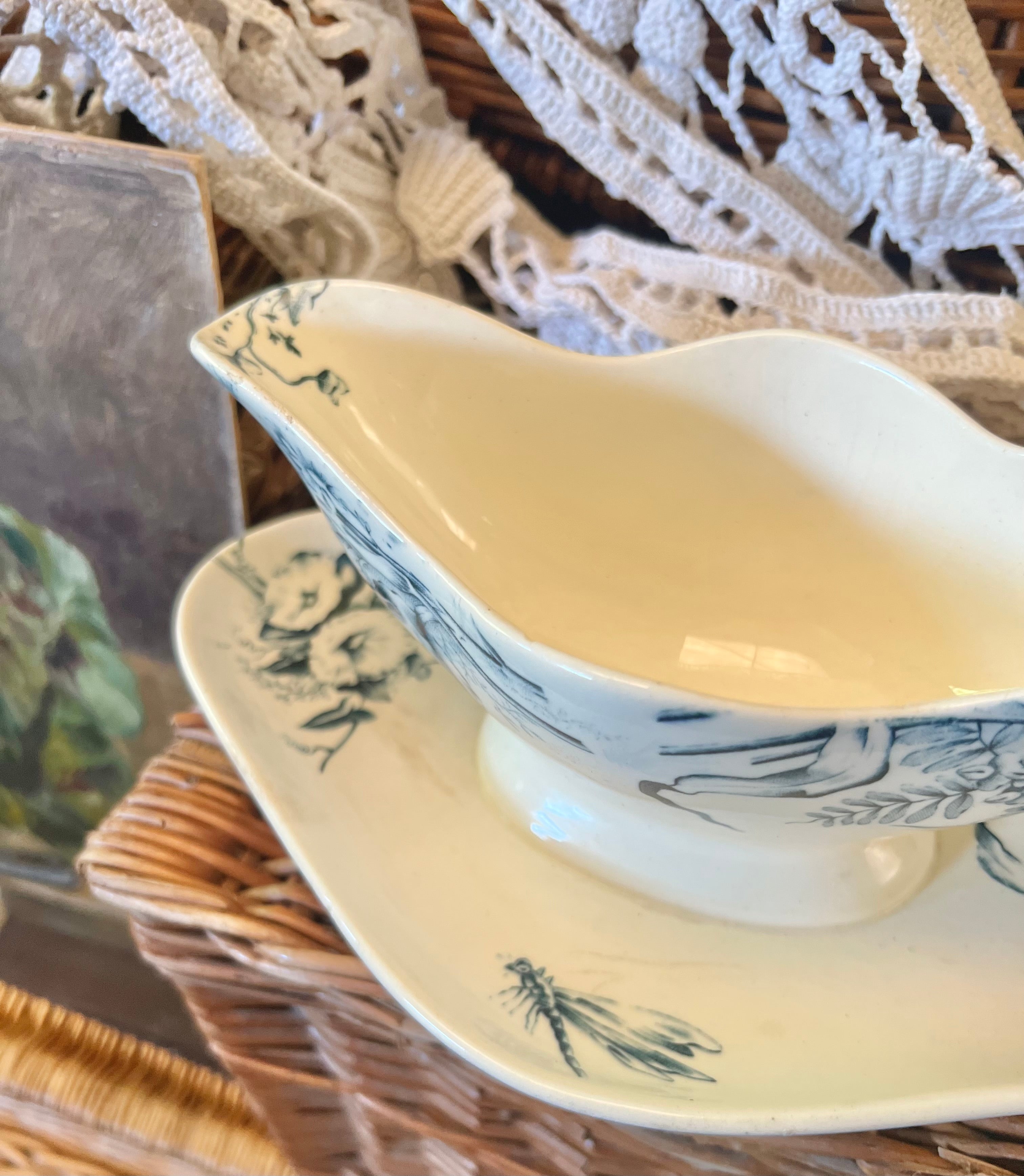 Saucière en terre de fer de Luneville - Le boudoir luxe de Solenn