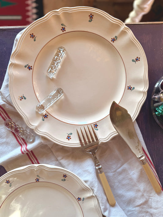 Grand plat rond « Arromanches » Digoin Sarreguemines