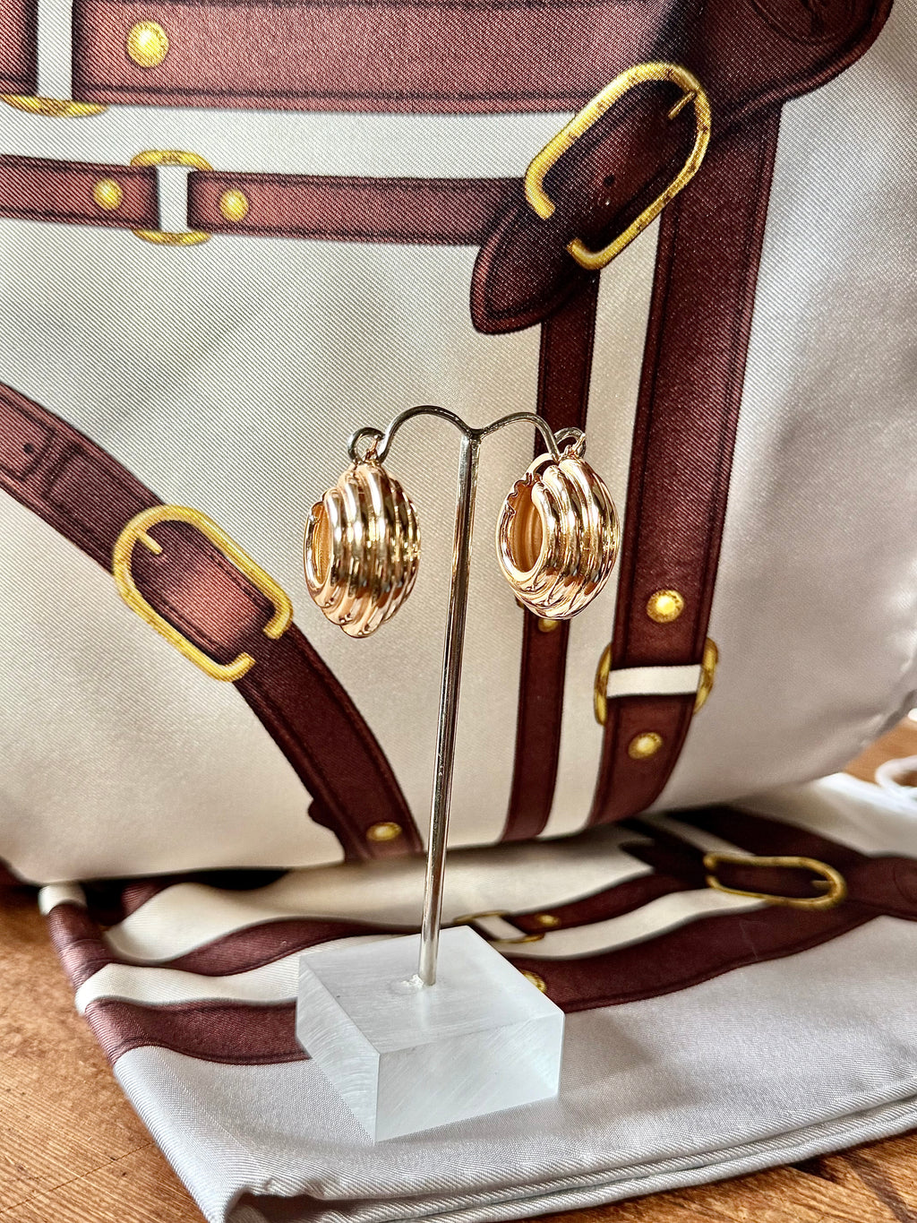 Créoles fantaisie vintage. - Le boudoir luxe de Solenn