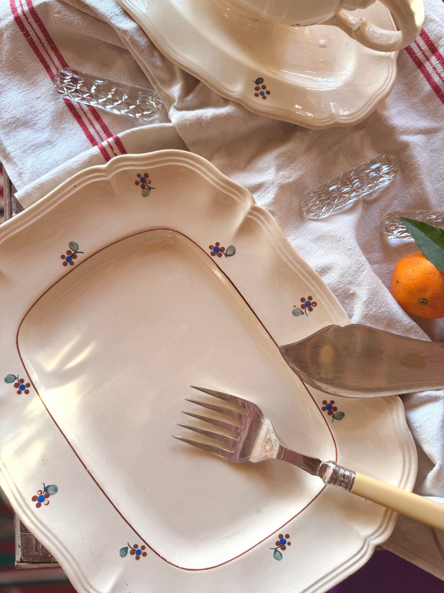 Plat rectangulaire « Arromanches » Digoin Sarreguemines