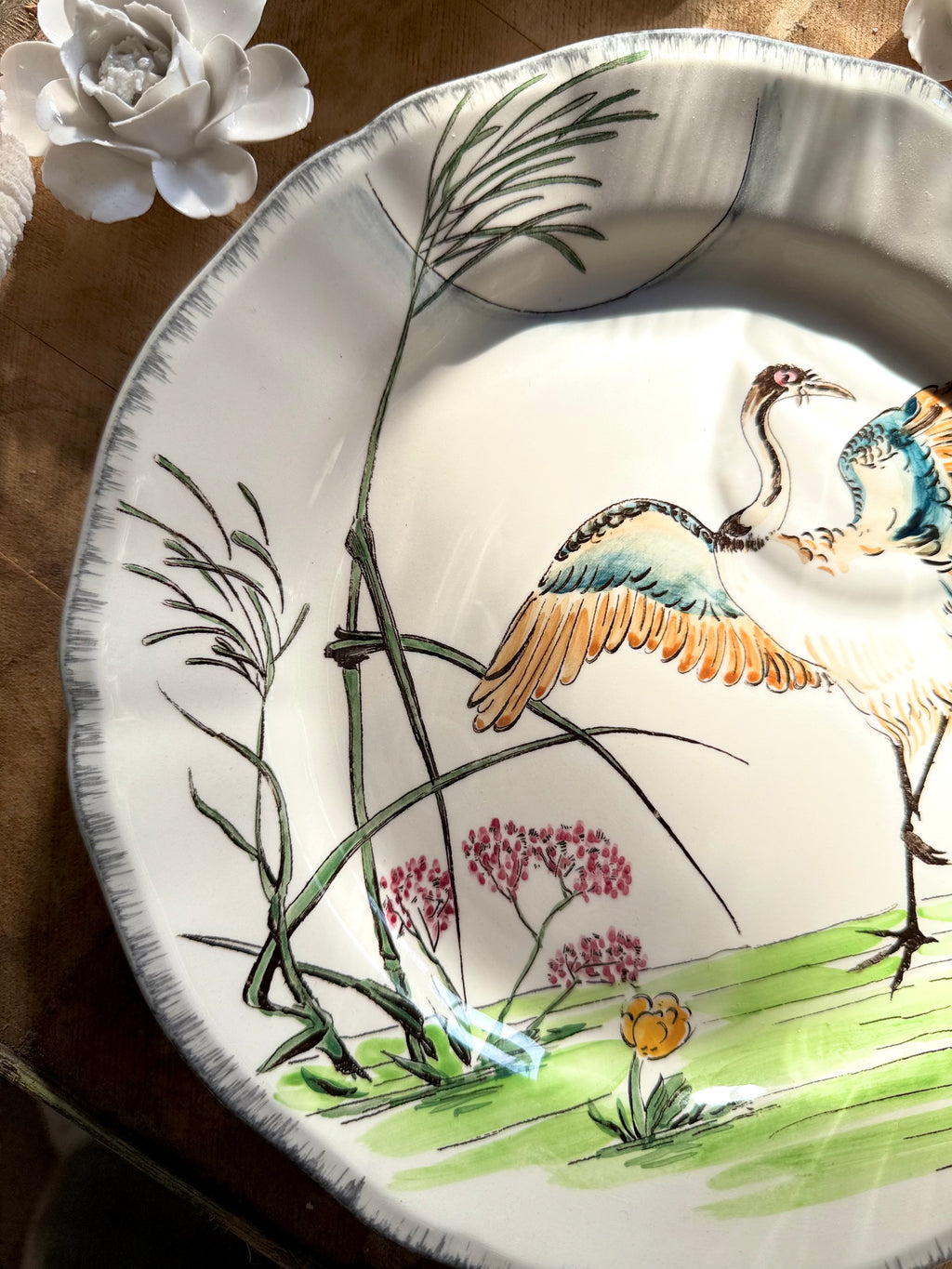 N: 16. assiette de collection « Les grands oiseaux » de Gien - Le boudoir luxe de Solenn