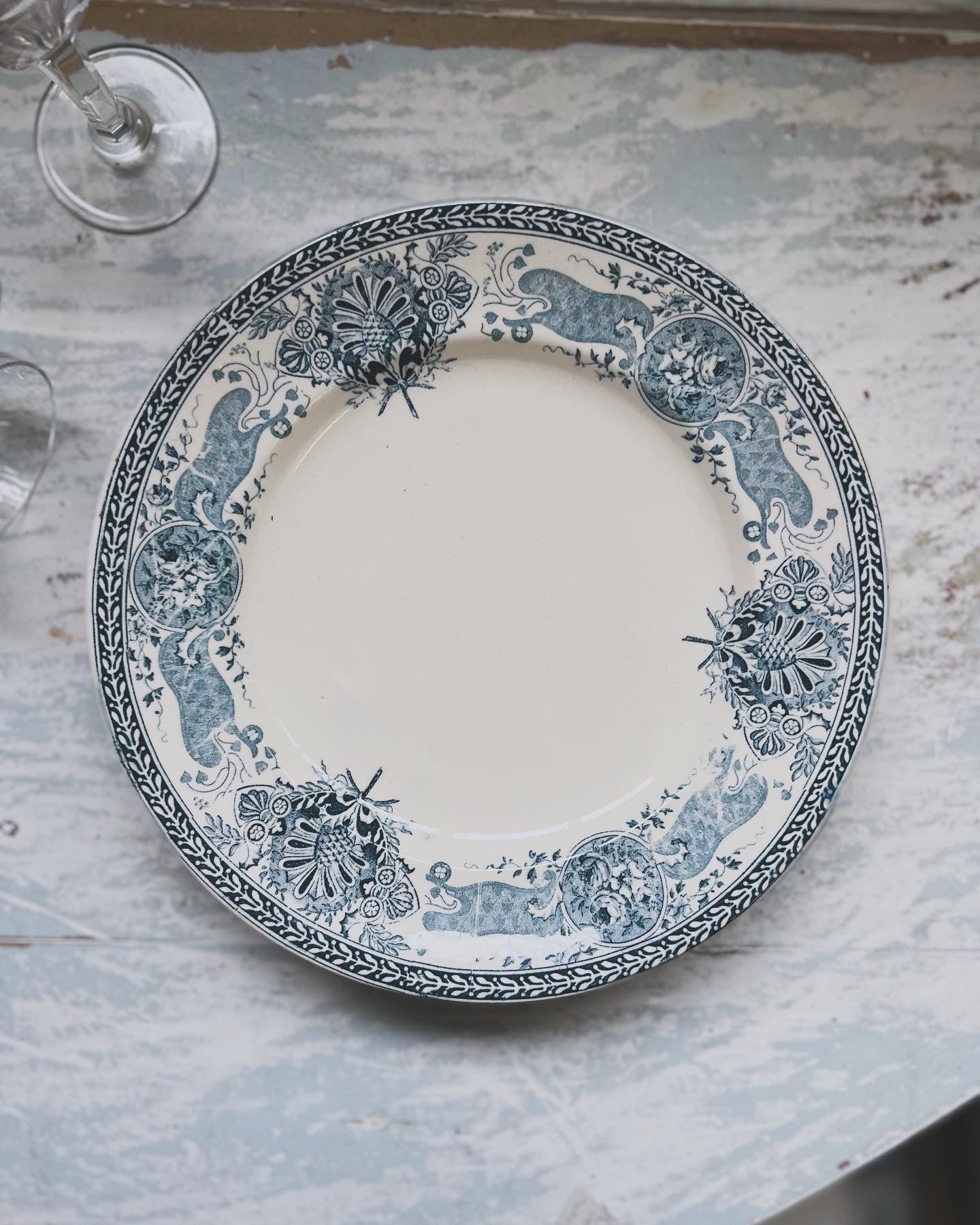 5 petites assiettes Longwy « Louise » - Le boudoir luxe de Solenn