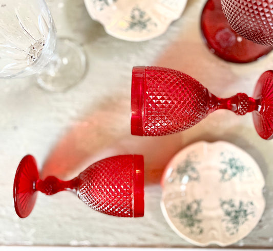 6 verres à vin en cristal de couleur Vista Alegre - Le boudoir luxe de Solenn