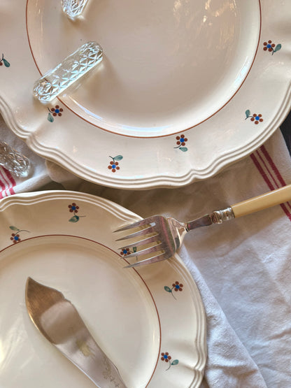 Grand plat rond « Arromanches » Digoin Sarreguemines