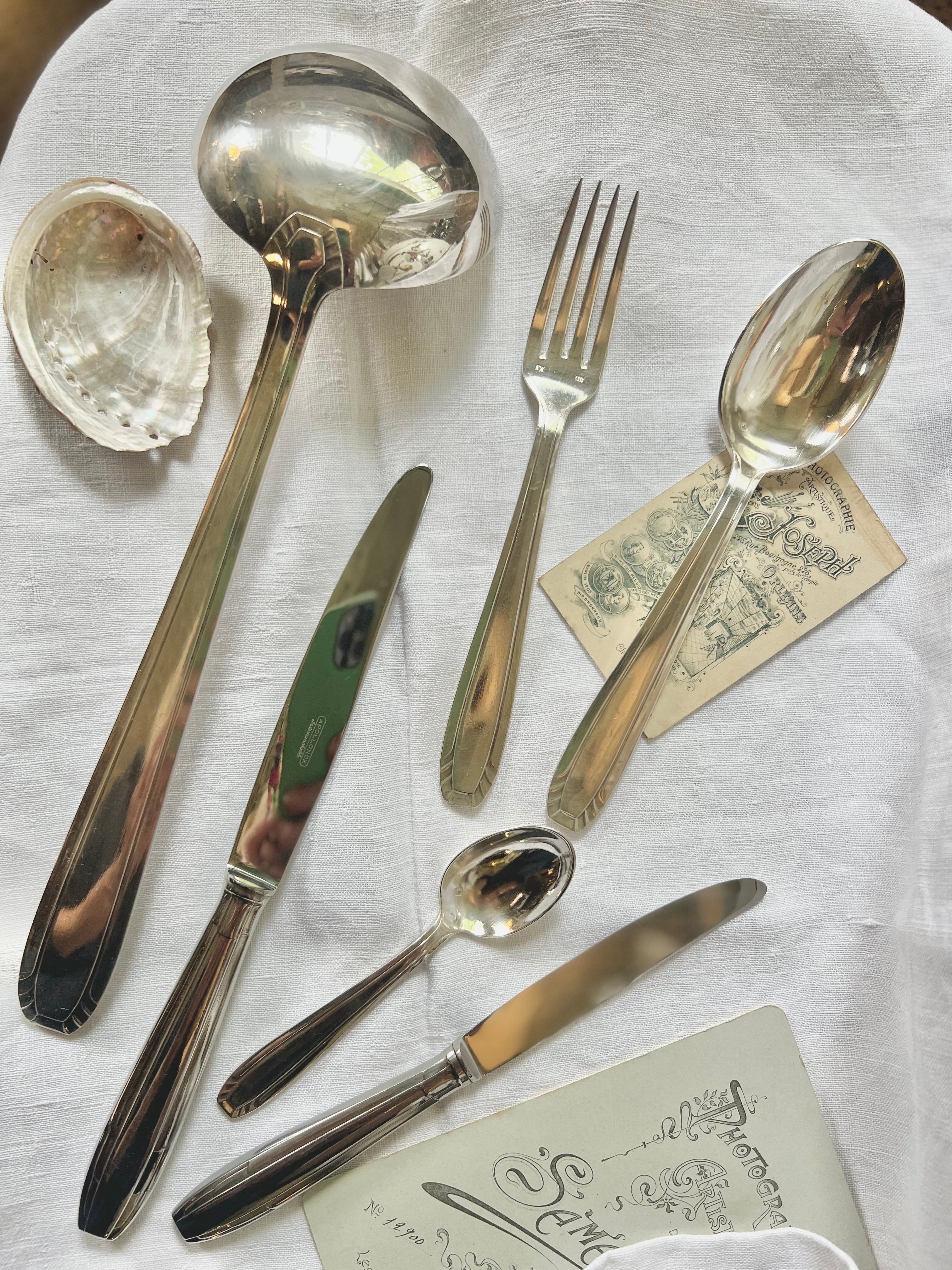 Ménagère Art Déco, métal argenté - Le boudoir luxe de Solenn