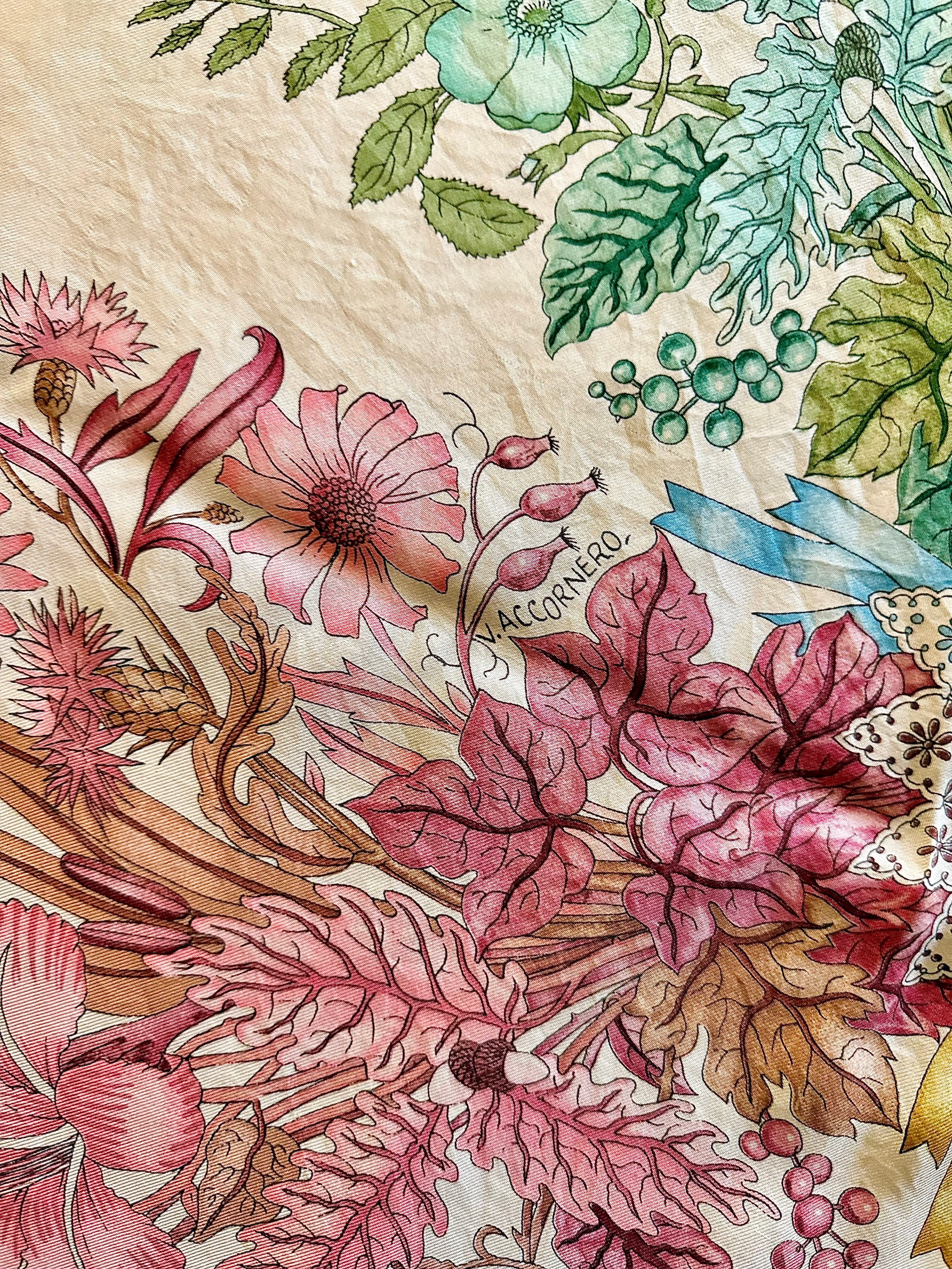 Foulard Gucci en soie, années 80. - Le boudoir luxe de Solenn