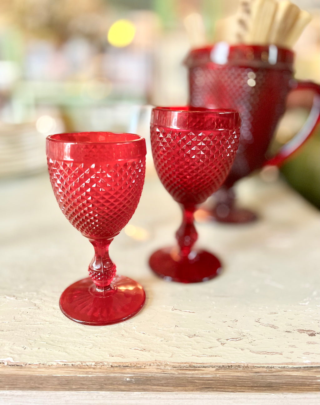 6 verres à vin en cristal de couleur Vista Alegre - Le boudoir luxe de Solenn