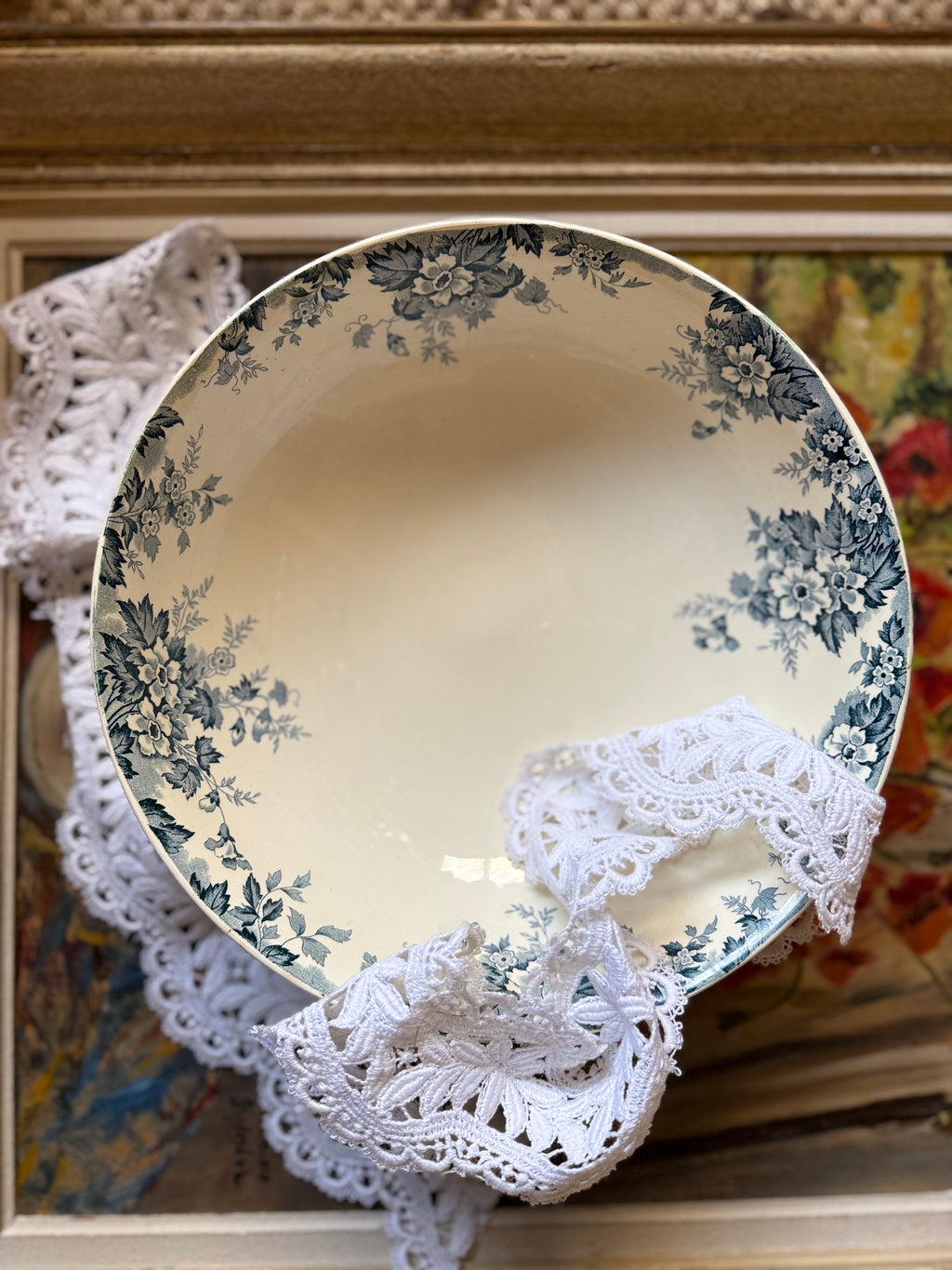 Grand saladier en terre de fer Saint Amand - Le boudoir luxe de Solenn