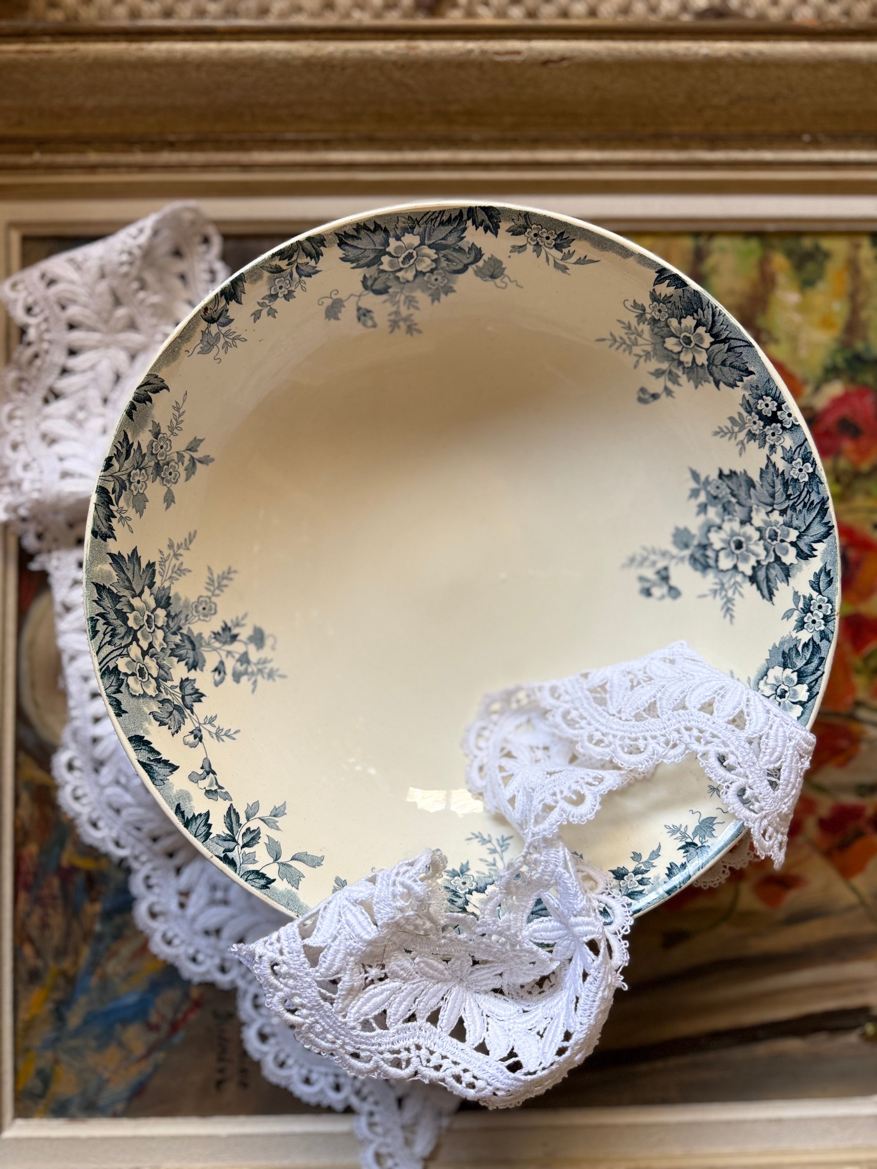 Grand saladier en terre de fer Saint Amand - Le boudoir luxe de Solenn