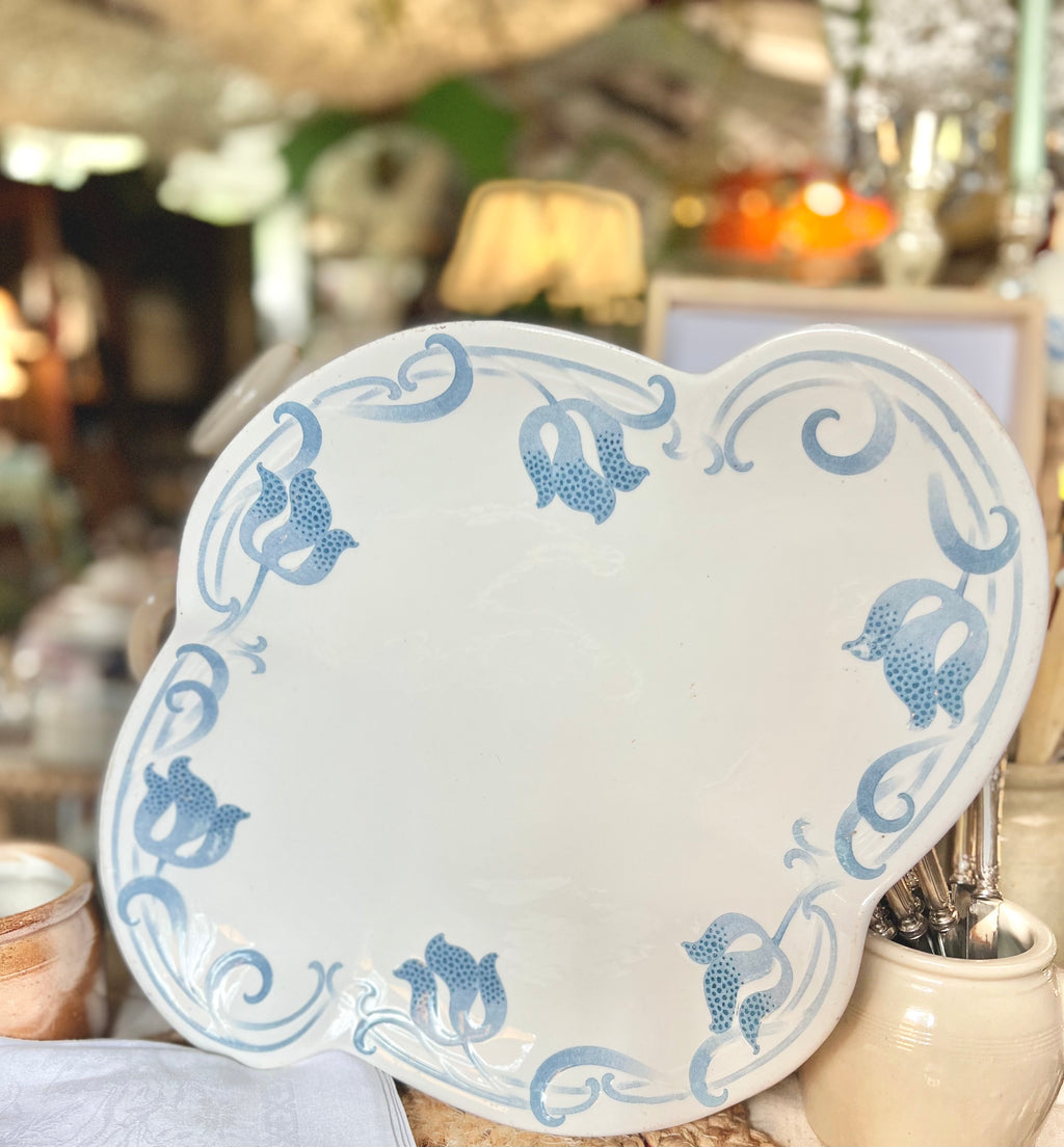 Grand plat Sarreguemines, « Tircis » - Le boudoir luxe de Solenn
