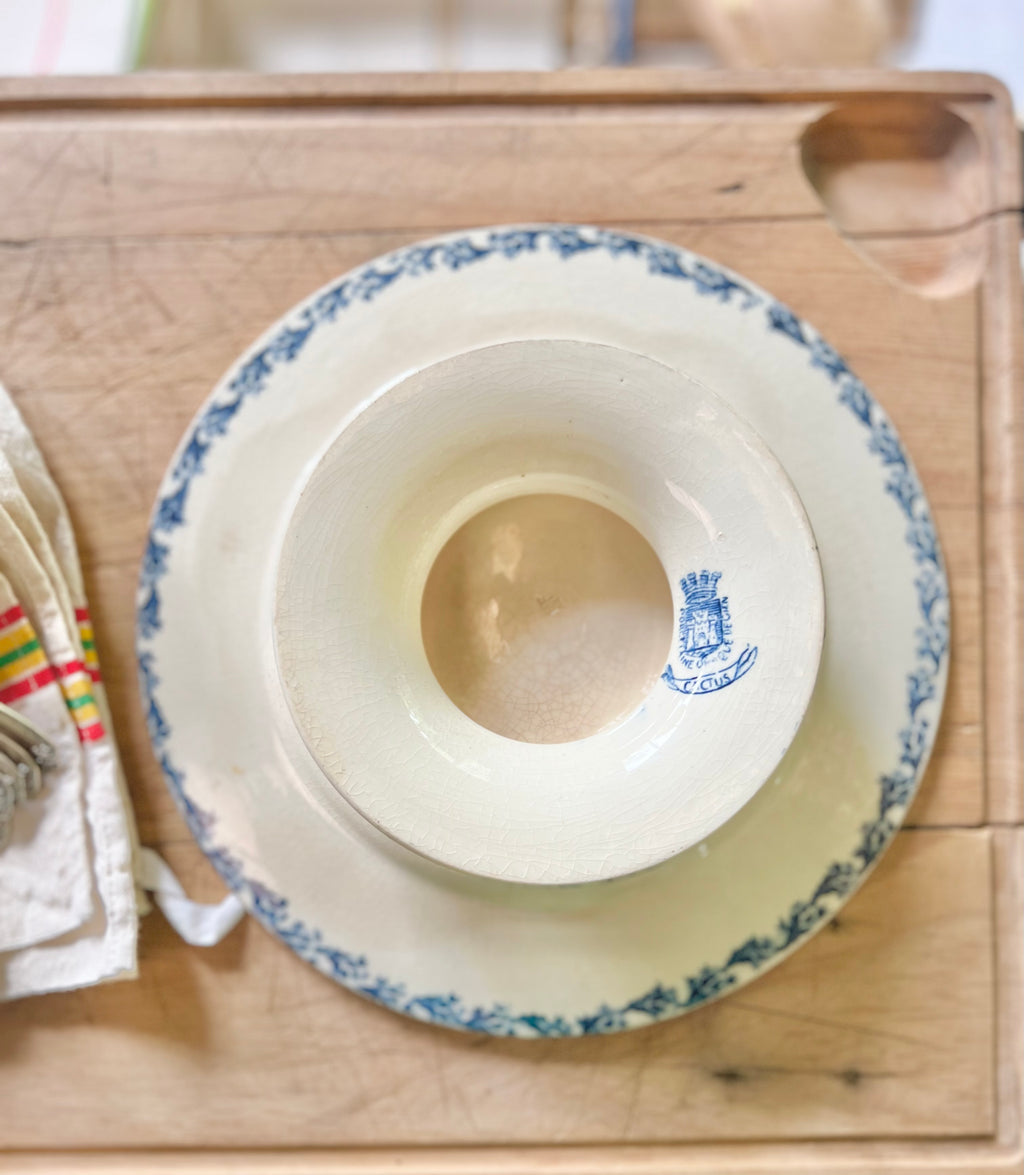 Assiette haute de Gien, terre de fer - Le boudoir luxe de Solenn