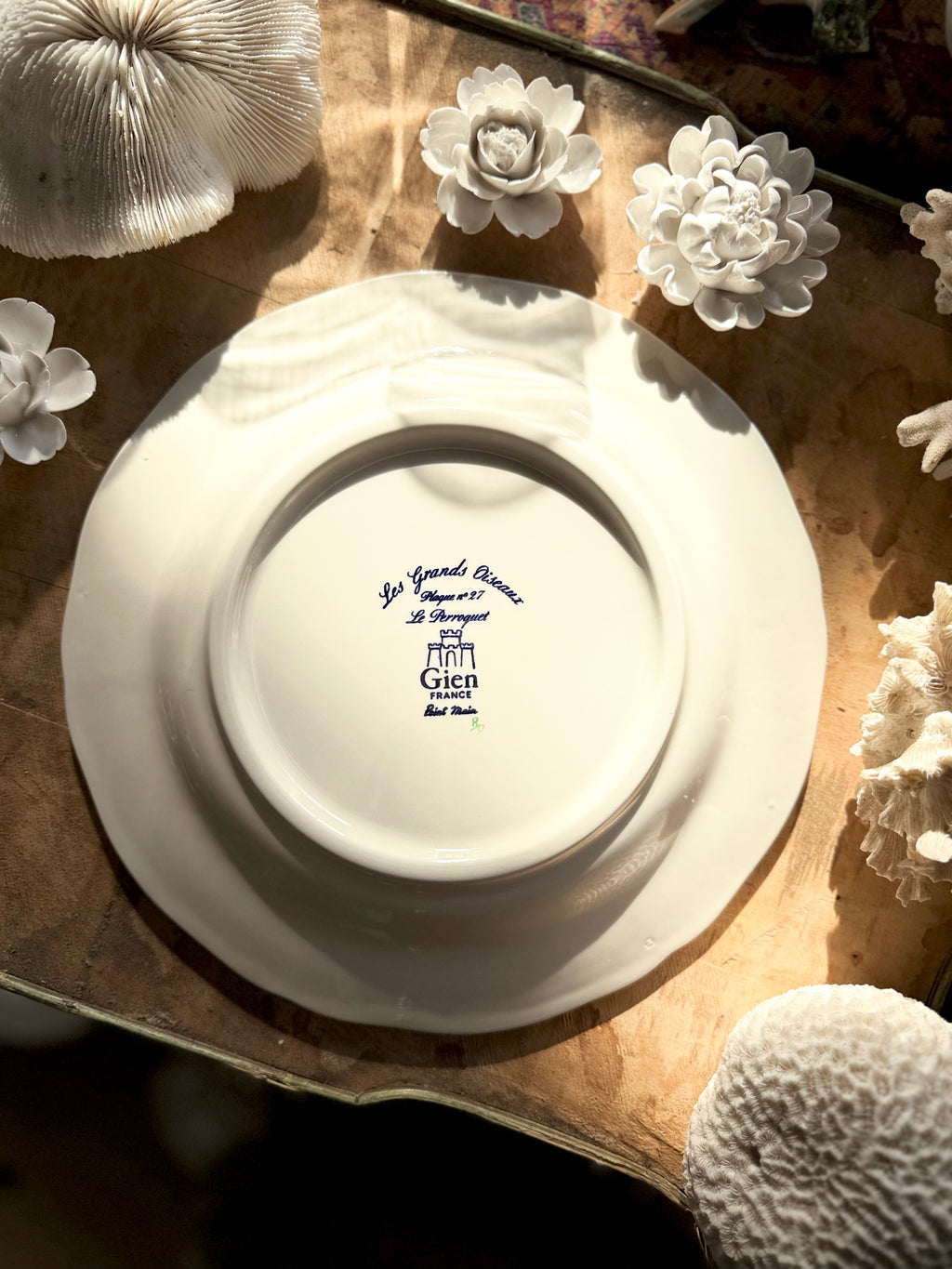 N: 27. assiette de collection « Les grands oiseaux » de Gien - Le boudoir luxe de Solenn