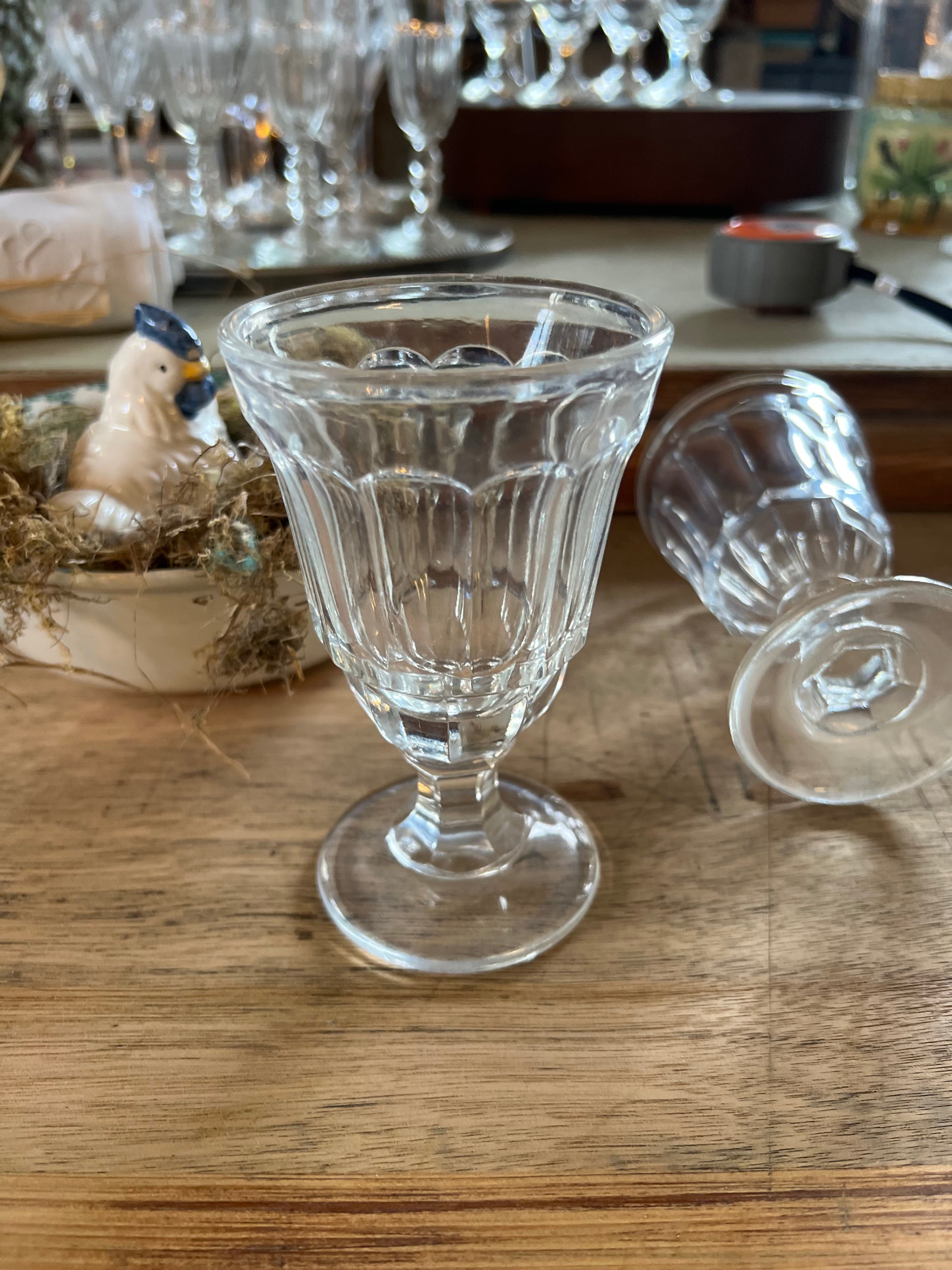2 verres à bistrot vintage - Le boudoir luxe de Solenn