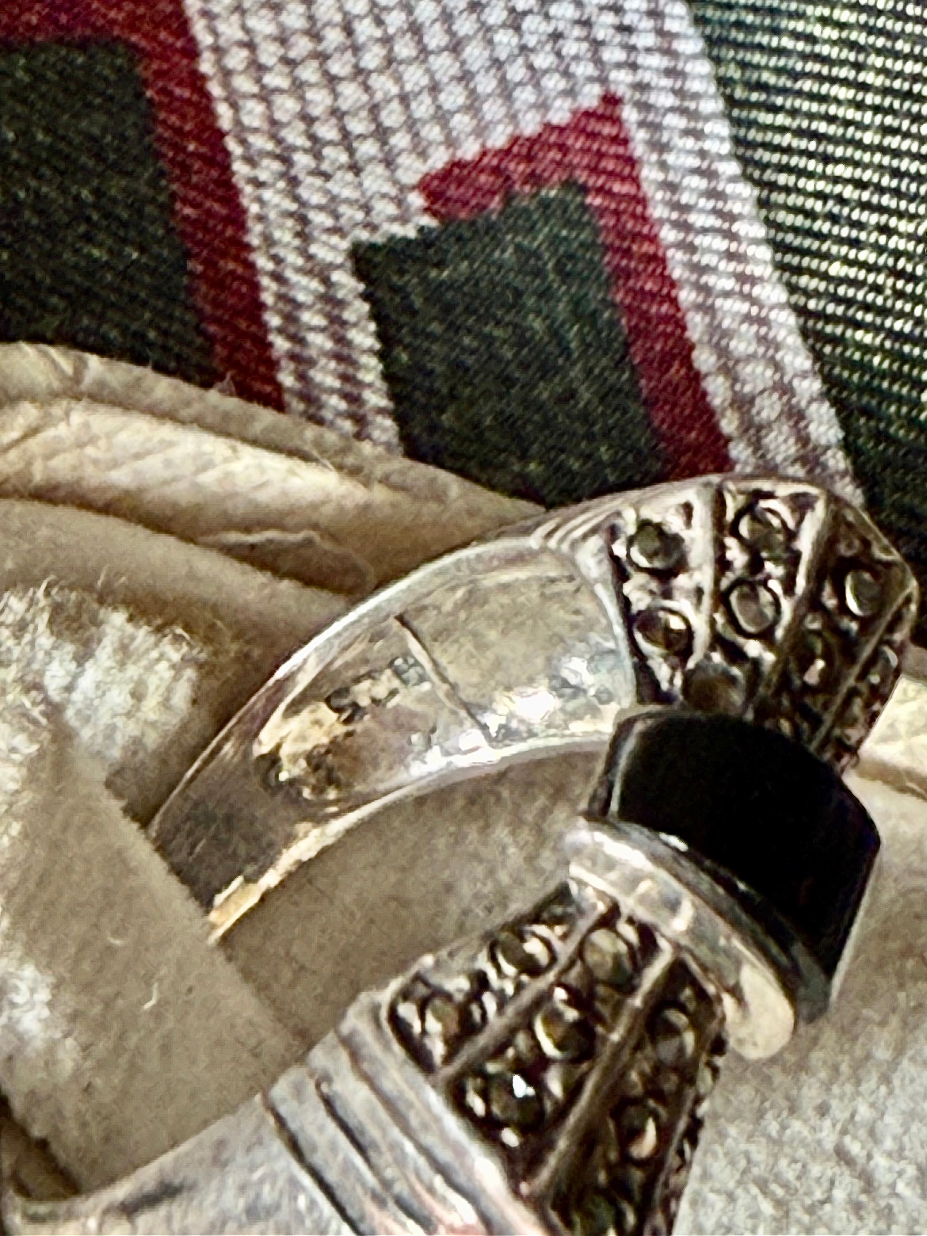 Bague art déco en argent - Le boudoir luxe de Solenn