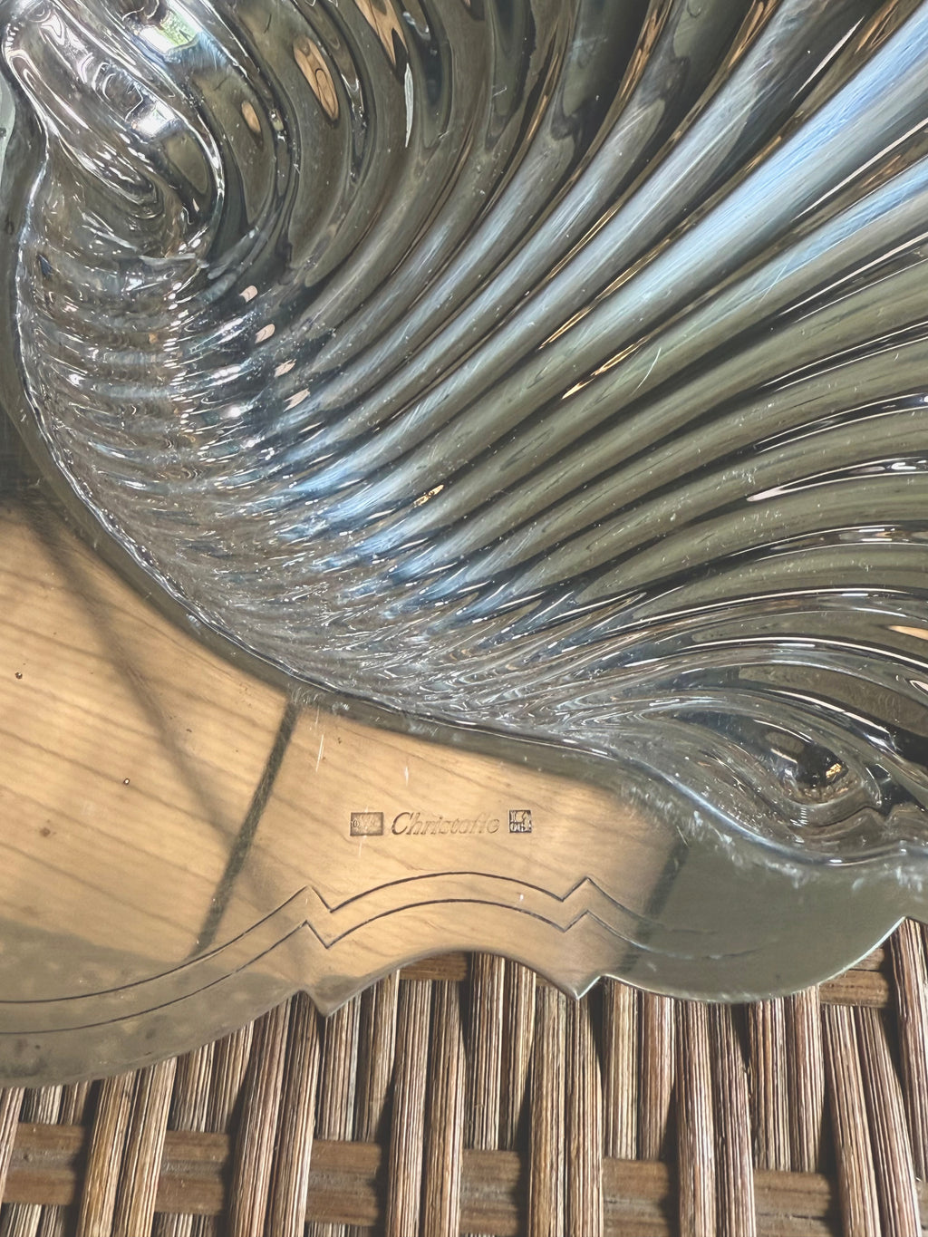 Plat Christofle en métal argenté