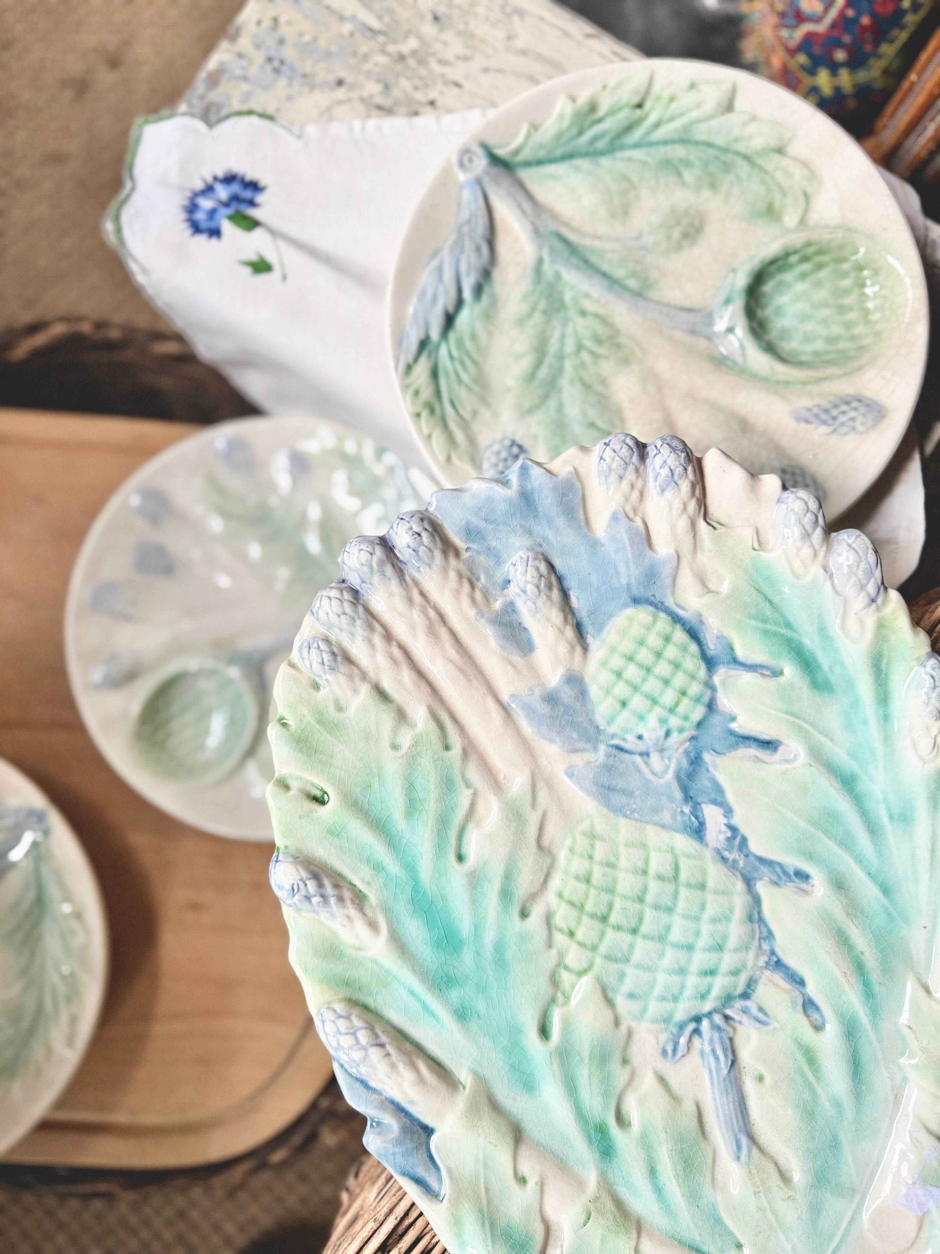 Service art nouveau en barbotine - Le boudoir luxe de Solenn