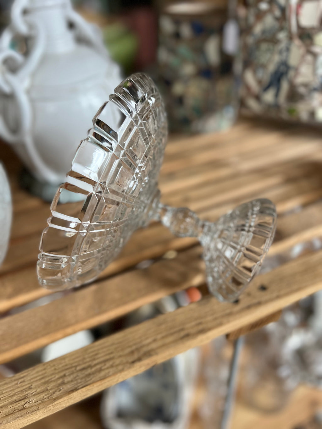 Compotier en cristal de Portieux, début XX ème - Le boudoir luxe de Solenn