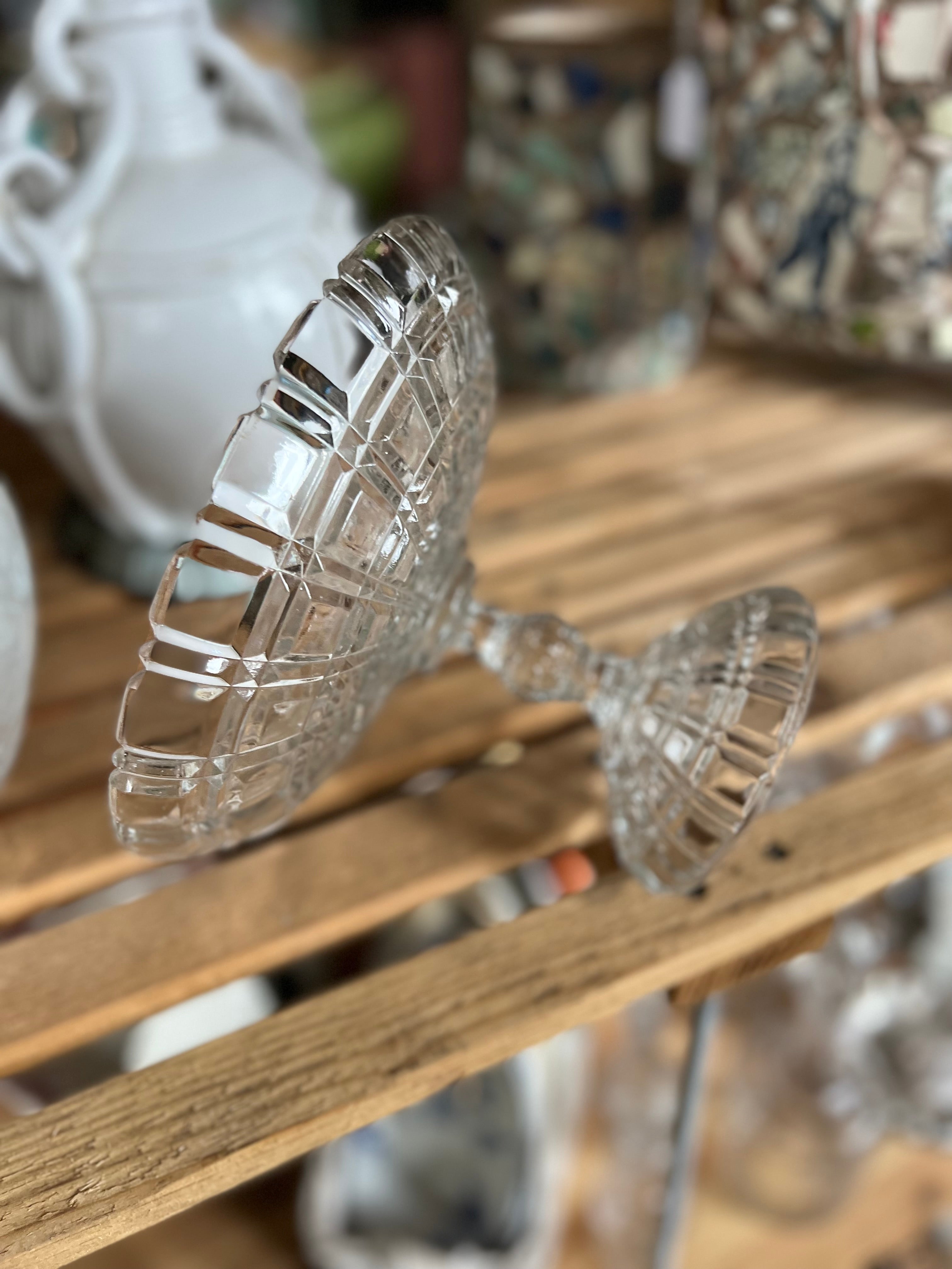 Compotier en cristal de Portieux, début XX ème - Le boudoir luxe de Solenn