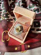 Bague en argent et citrine - Le boudoir luxe de Solenn