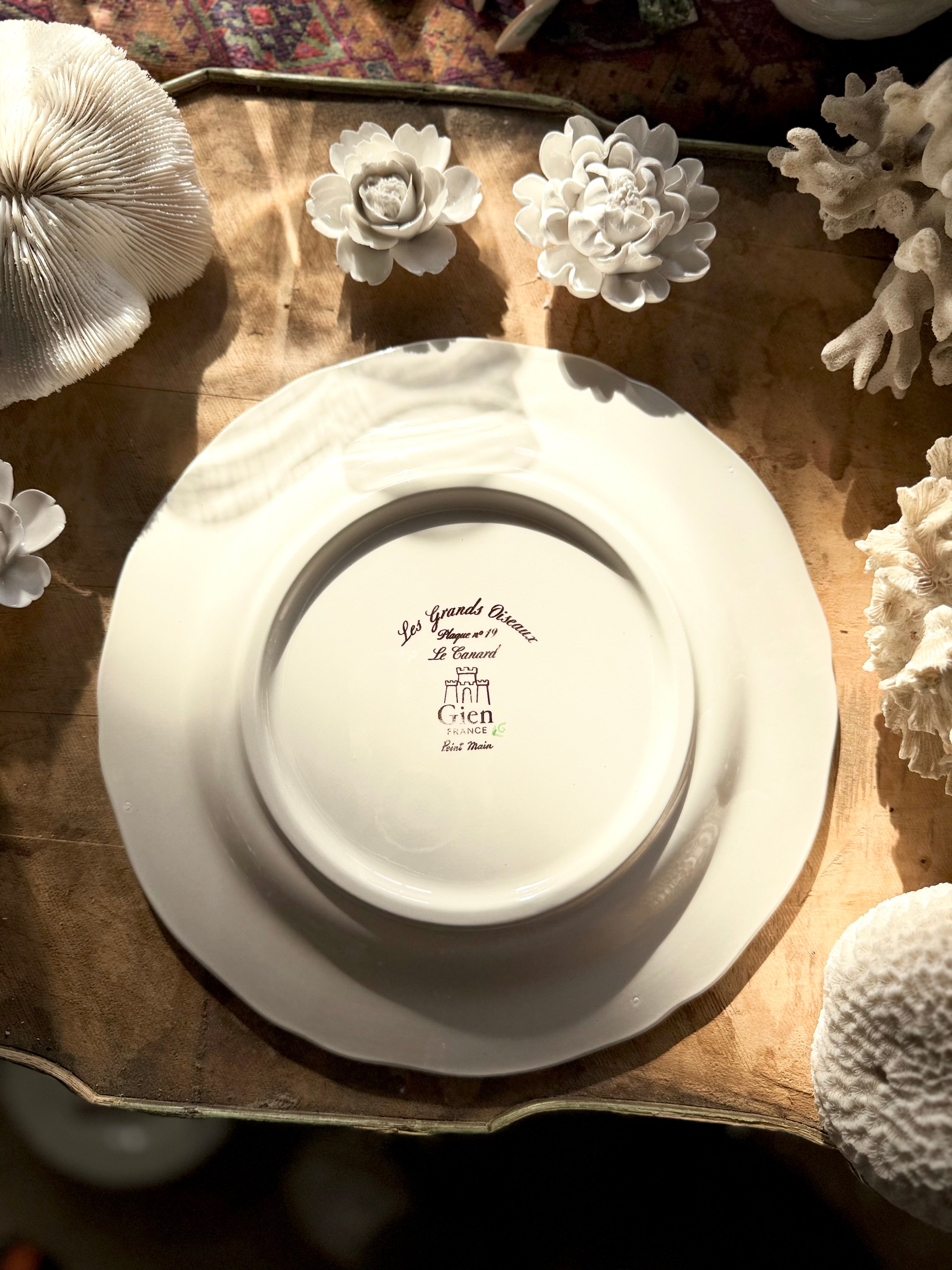 N: 19. assiette de collection « Les grands oiseaux » de Gien - Le boudoir luxe de Solenn