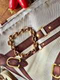 Bracelet plaqué or grains de café - Le boudoir luxe de Solenn