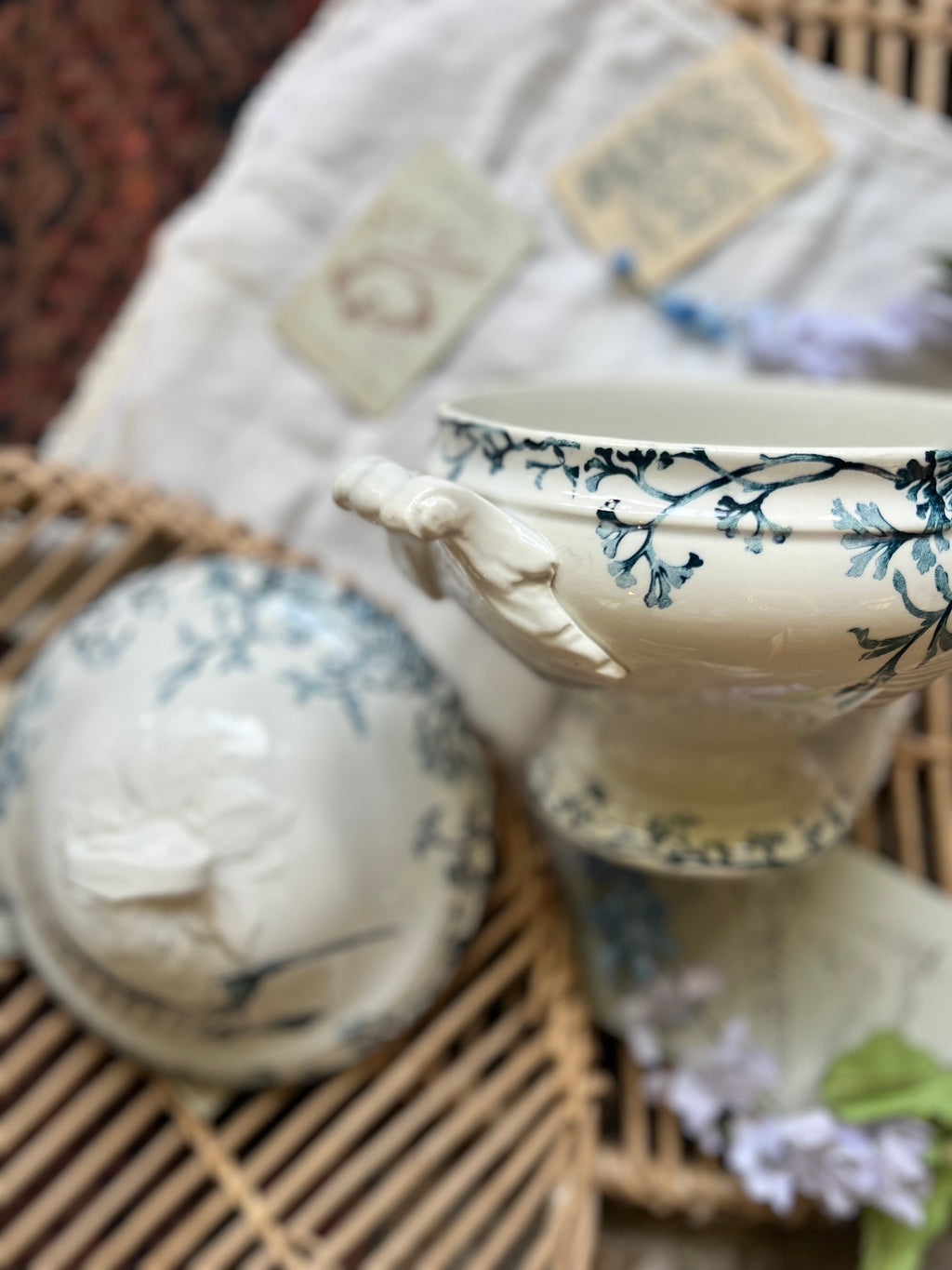 Légumier Gien modèle « Mouette », terre de fer - Le boudoir luxe de Solenn