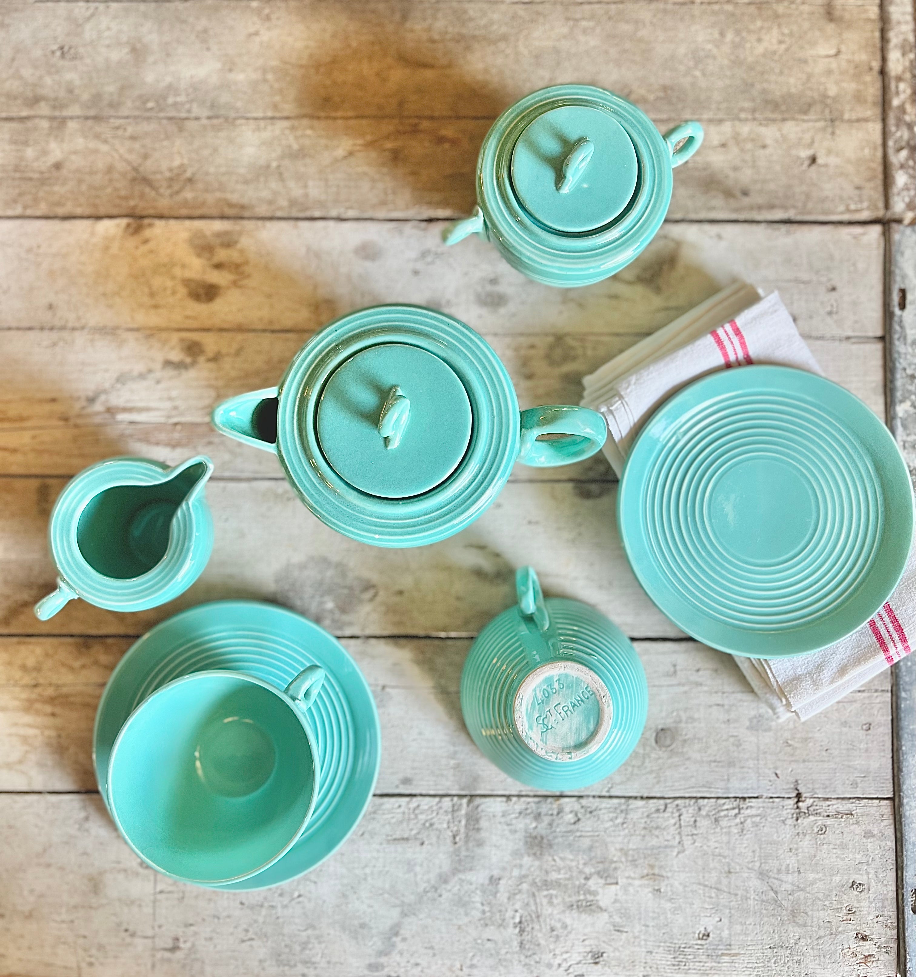 Service en barbotine de Saint Clément - Le boudoir luxe de Solenn