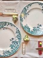 Assiettes plates Marie-Louise, terre de fer