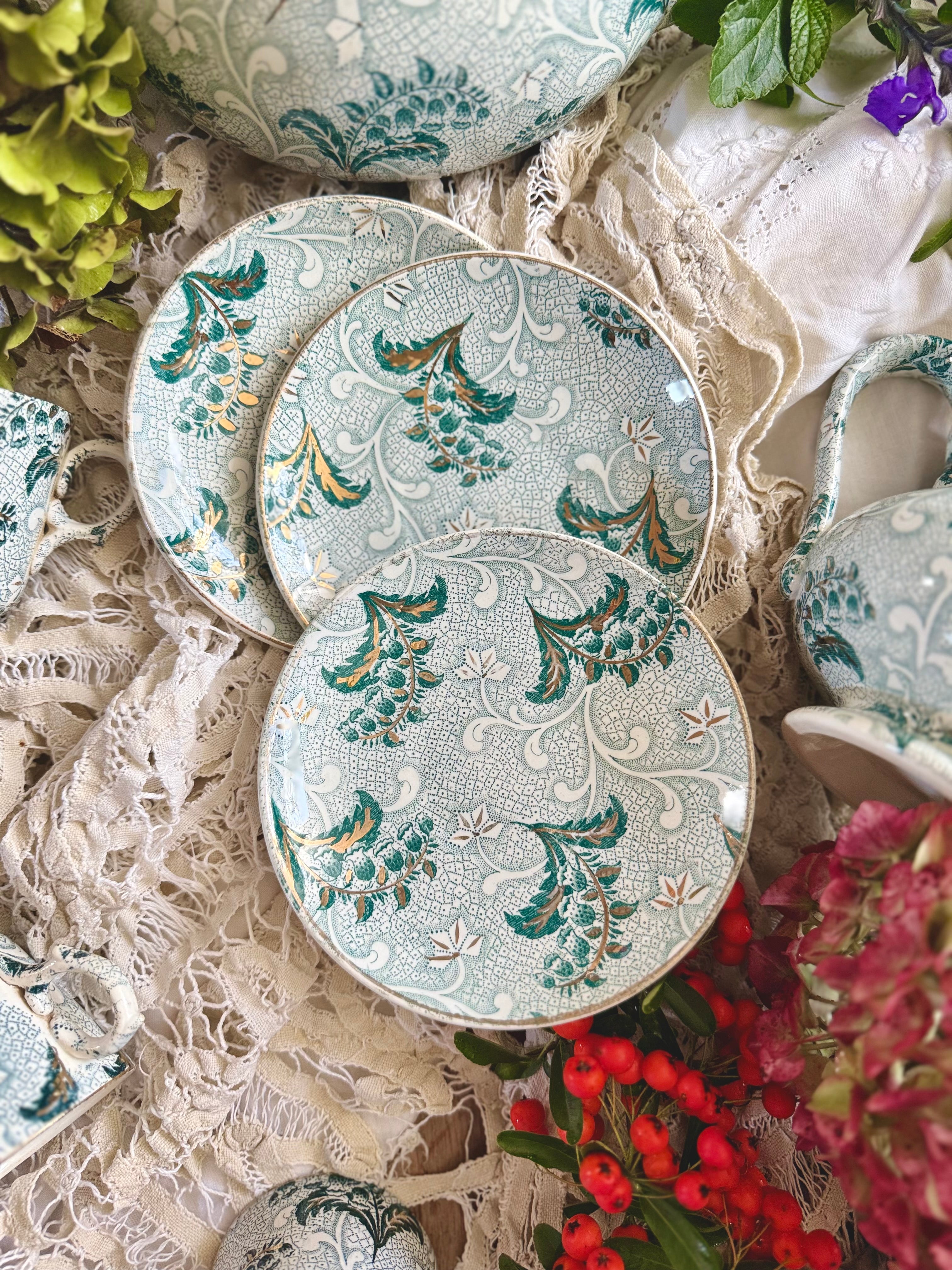 Tasse à café Creil et Montereau, « Muguet » - Le boudoir luxe de Solenn