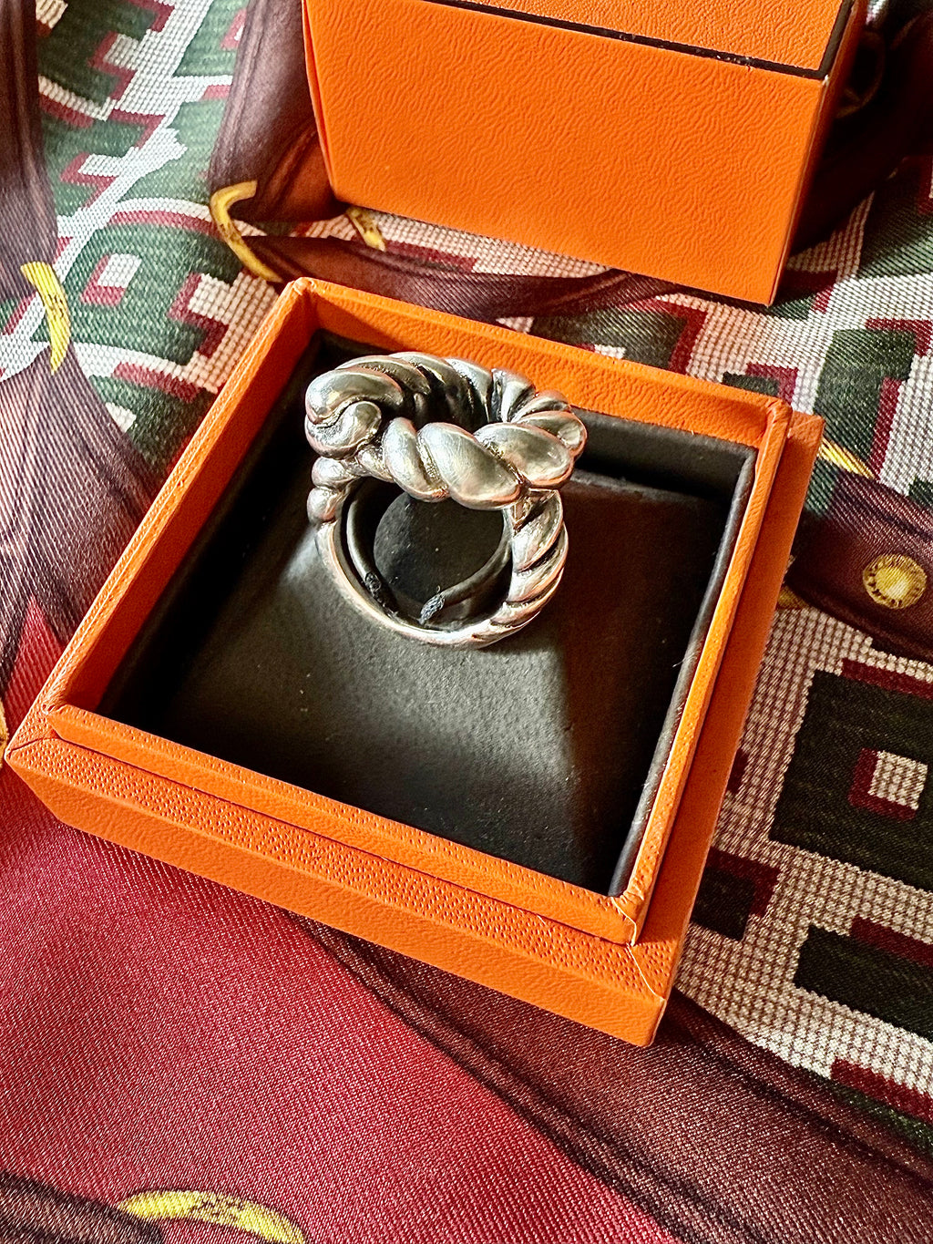 Bague ficelle en argent - Le boudoir luxe de Solenn