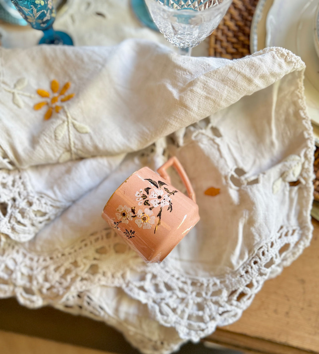 Tasse de  Sarreguemines, art nouveau - Le boudoir luxe de Solenn