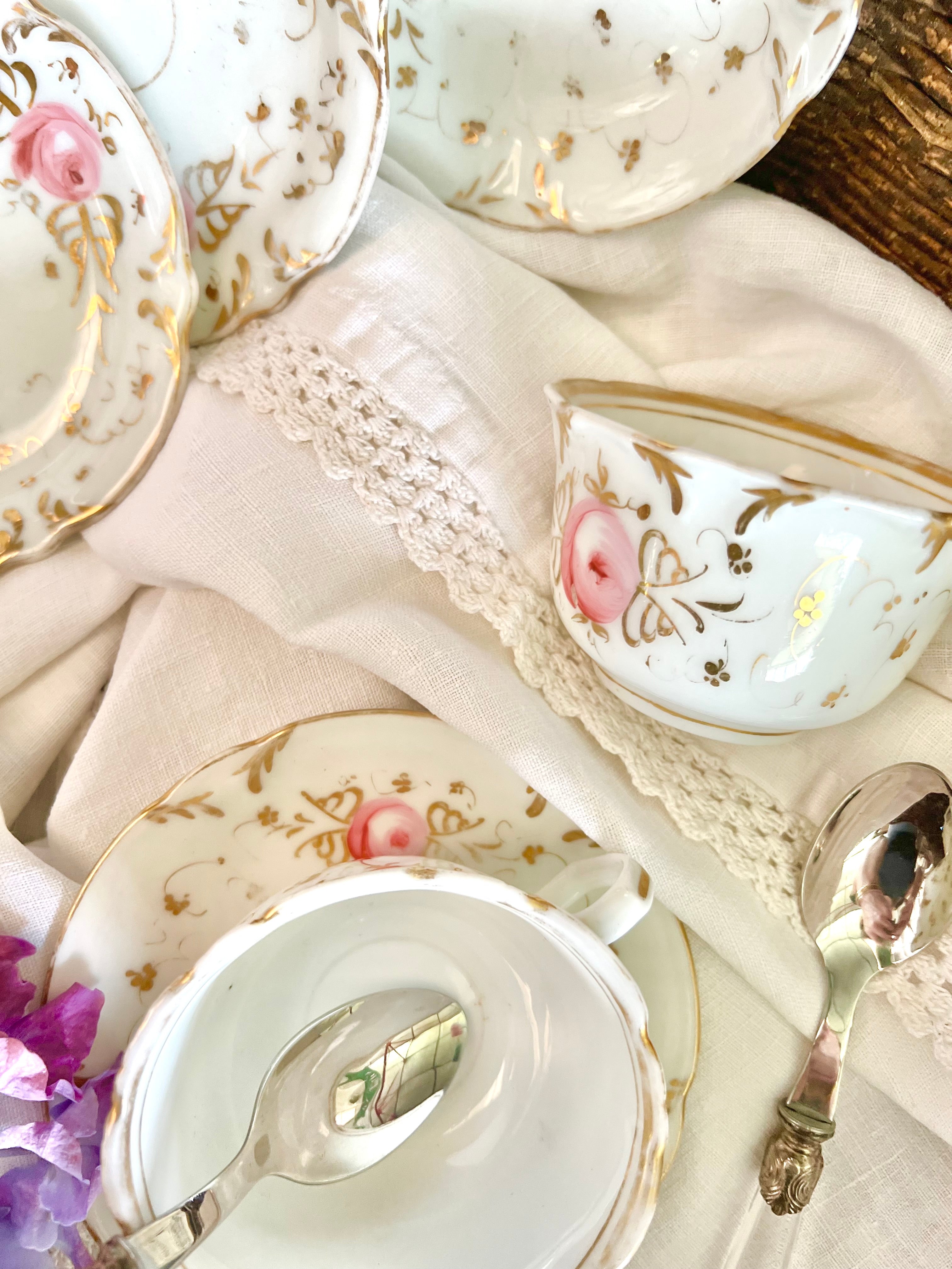 Service en Vieux Paris, porcelaine. - Le boudoir luxe de Solenn