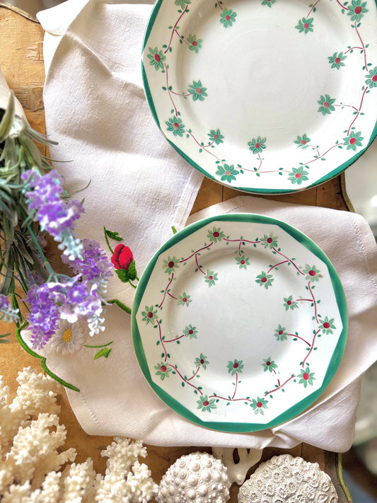 Assiettes plates Creil et Montereau « Francine »