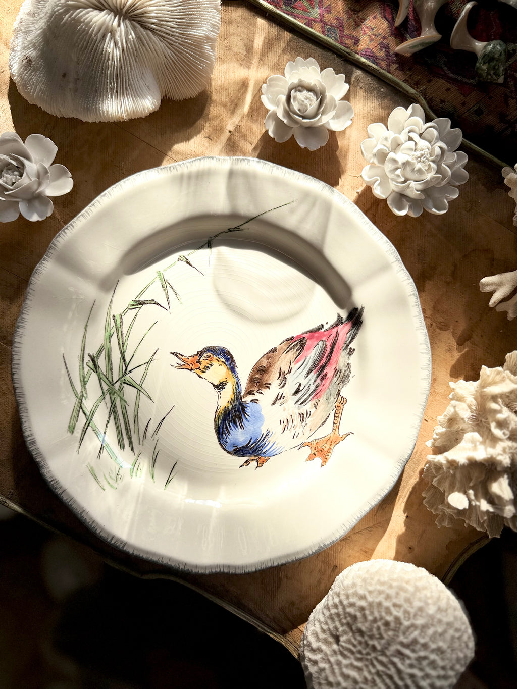 N: 19. assiette de collection « Les grands oiseaux » de Gien - Le boudoir luxe de Solenn