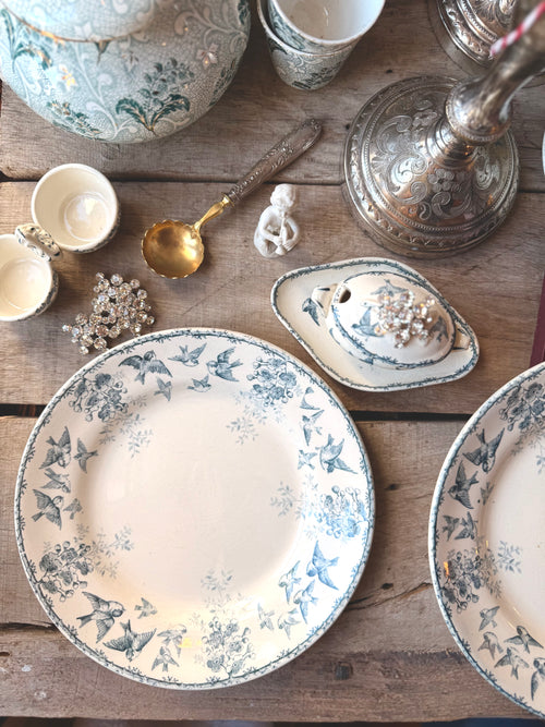 Assiettes plates Choisy le roi, « Montigny » - Le boudoir luxe de Solenn