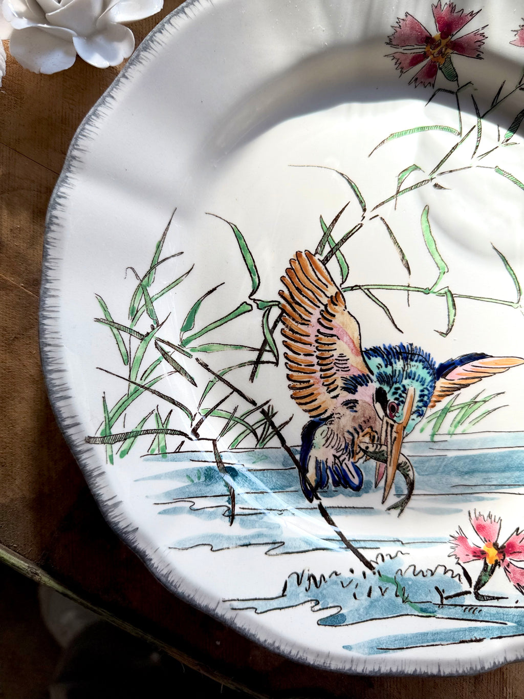 N: 38. Assiette collection « Les grands oiseaux » de Gien - Le boudoir luxe de Solenn